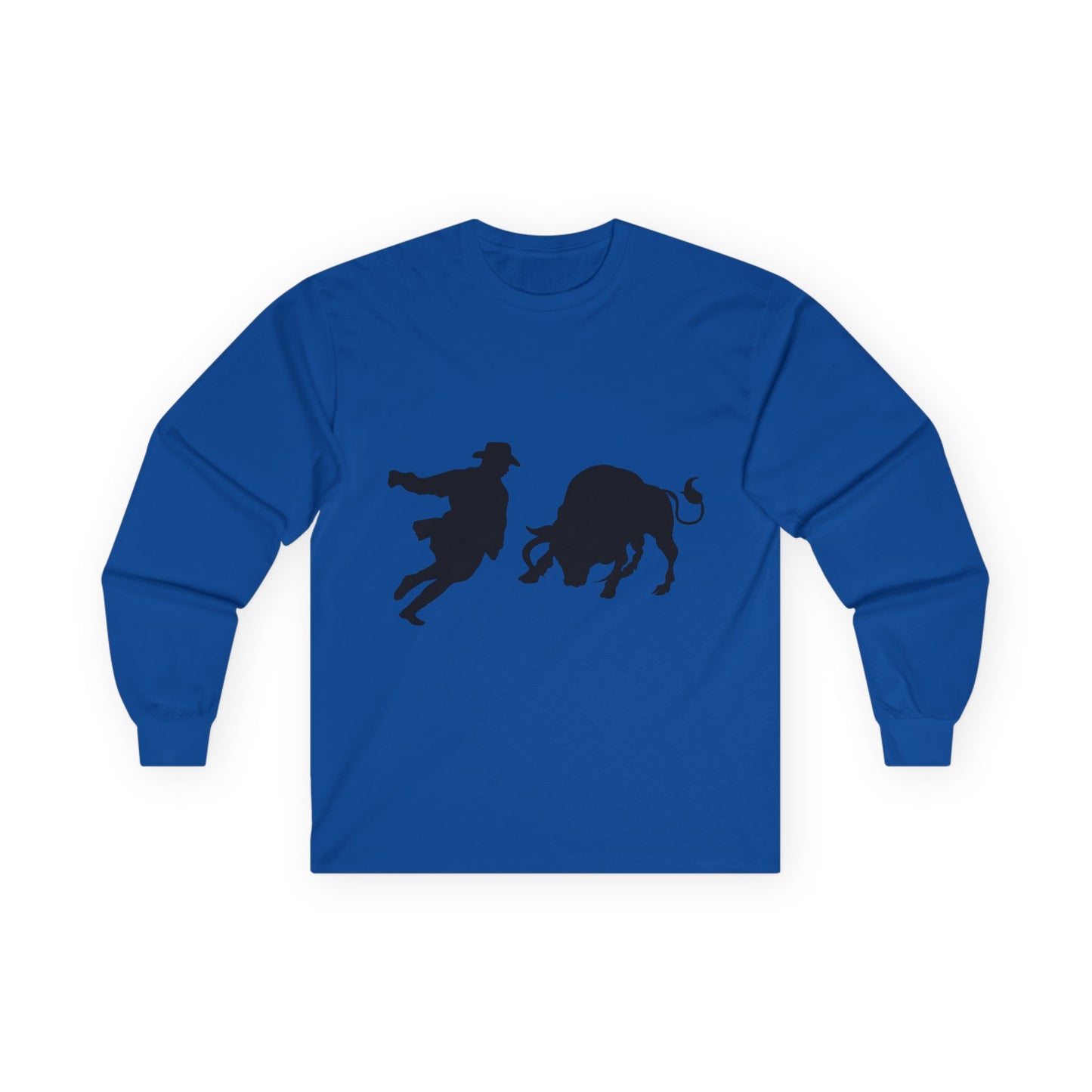 Unisex Ultra Cotton Long Sleeve Tee - Clown and Bull - Silhouette