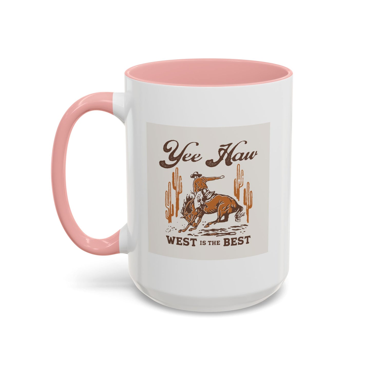 Accent Coffee Mug (11, 15oz) - Wild West Cowboy - Yee Haw