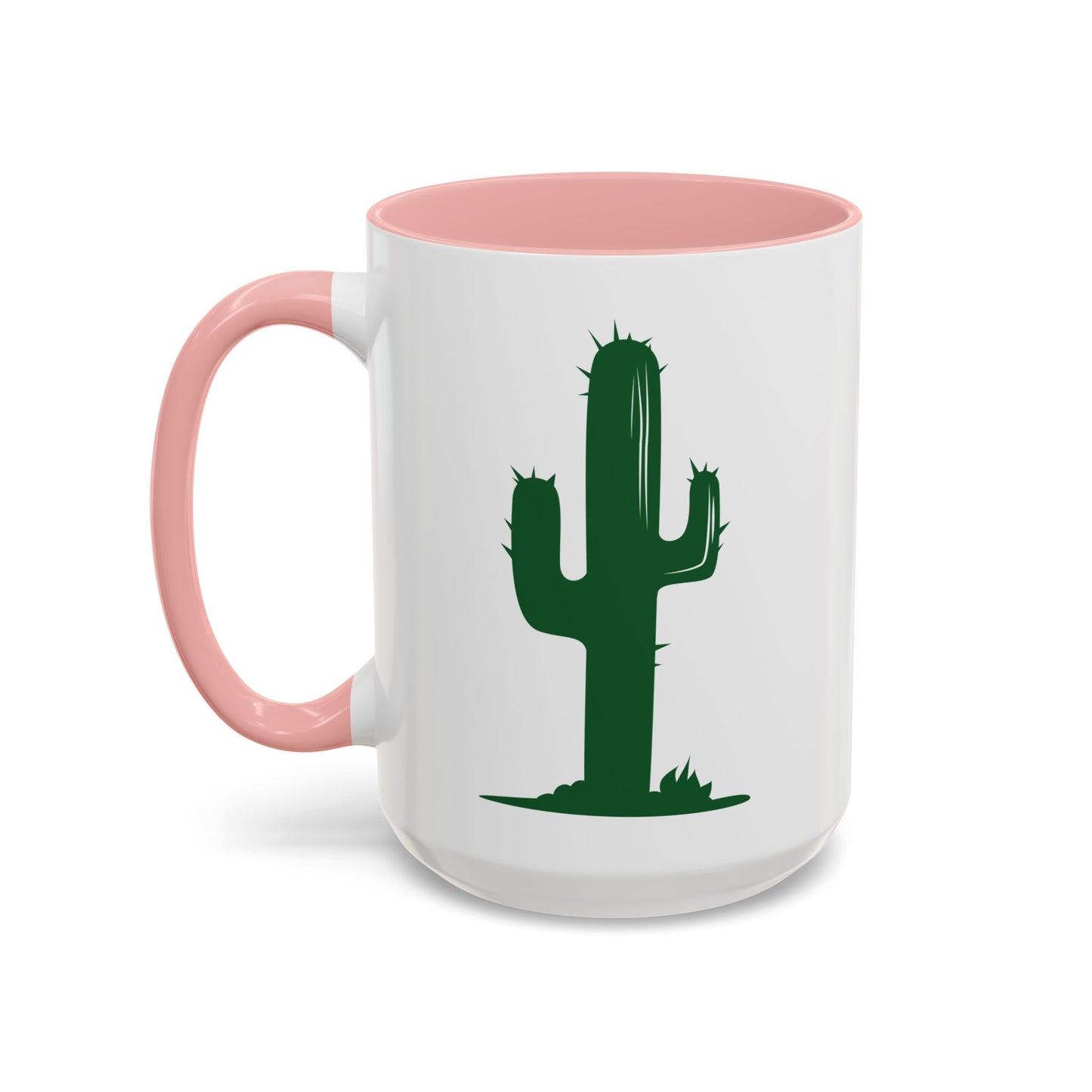 Accent Coffee Mug (11, 15oz) - Green Western Cactus X 300