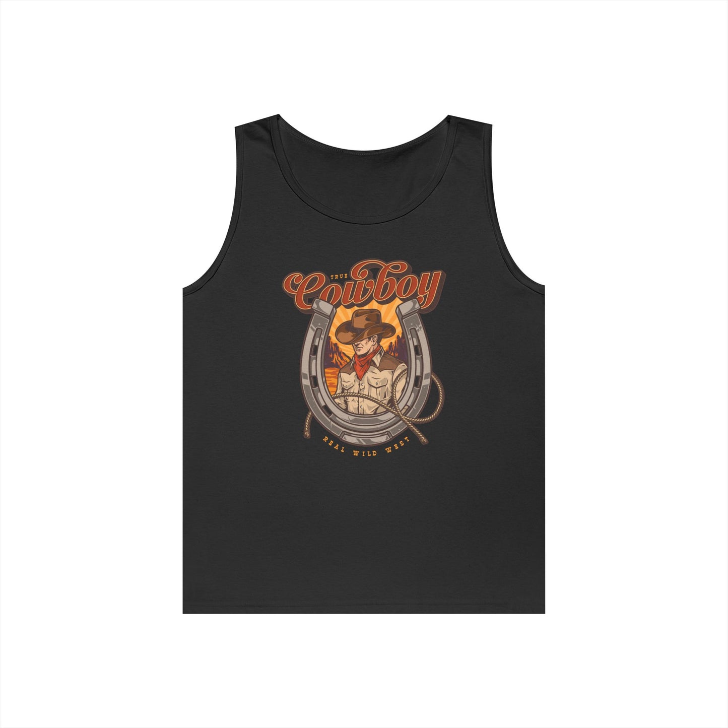 Unisex Heavy Cotton Tank Top - True Cowboy - Real Wild West