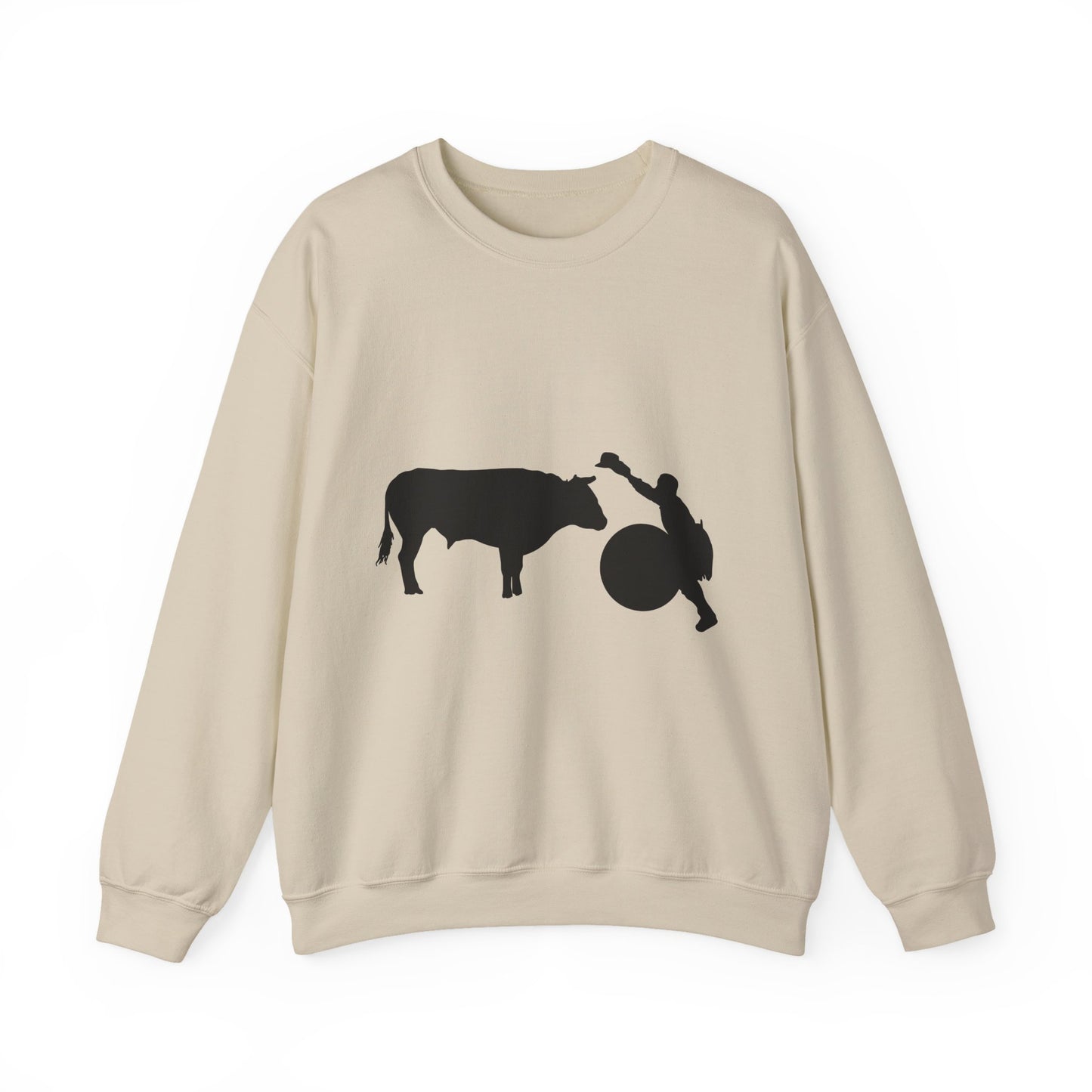 Crewneck Sweatshirt - Clown and Bull - Silhouette - V2