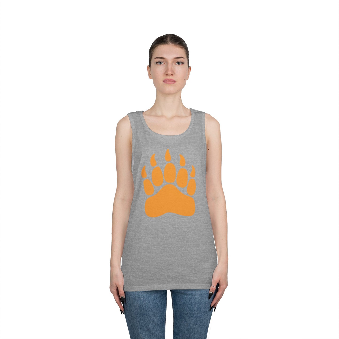 Unisex Heavy Cotton Tank Top - Bear Paw