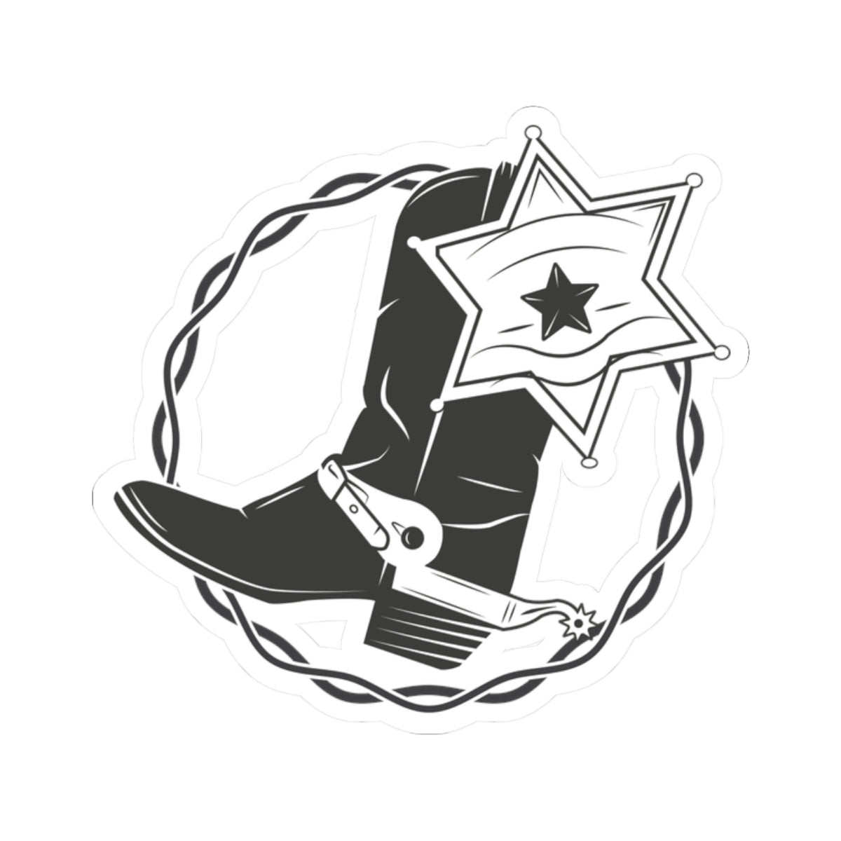 Kiss-Cut Stickers - Boots w Star