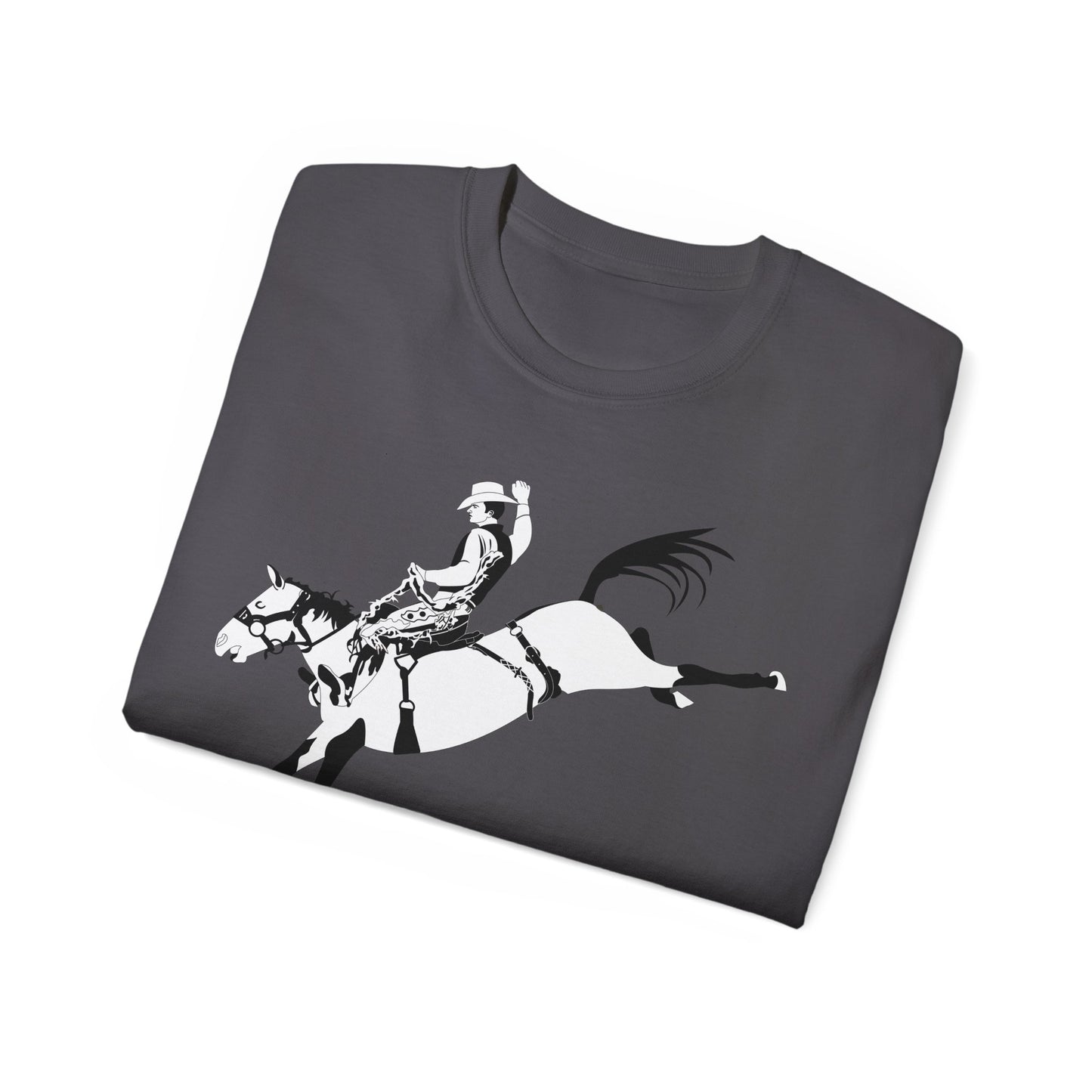 Unisex Ultra Cotton Tee - Cowboy - Bronco Buster - BW