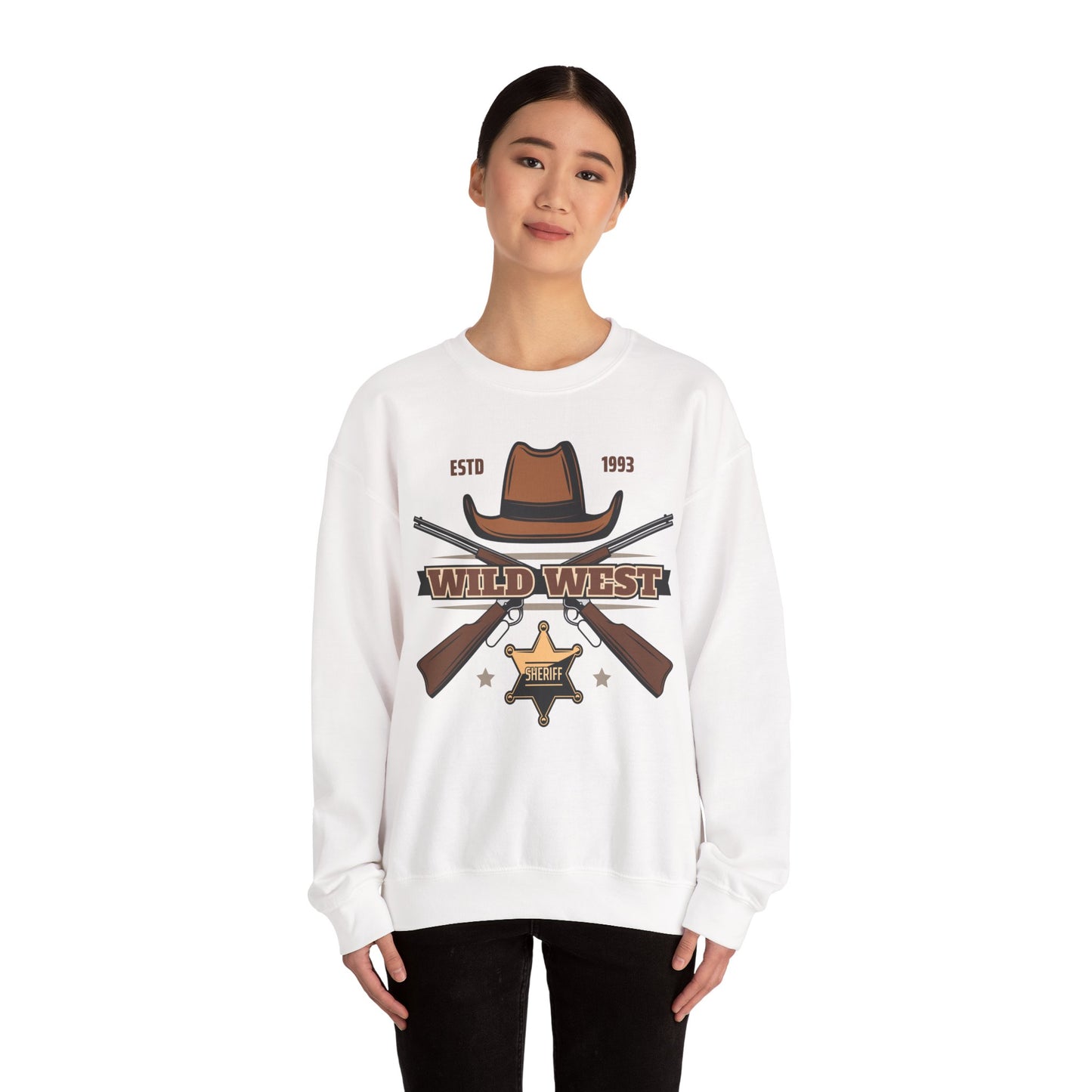 Crewneck Sweatshirt - Wild West - Sheriff