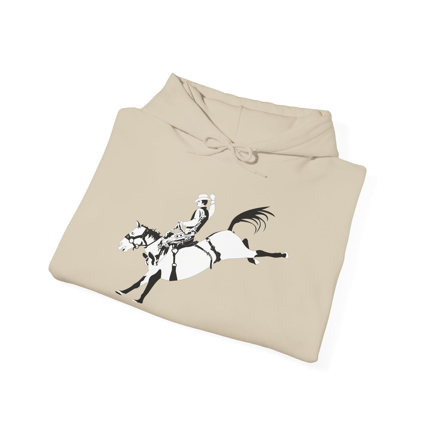 Unisex Hoodie - Cowboy - Bronco Buster - BW