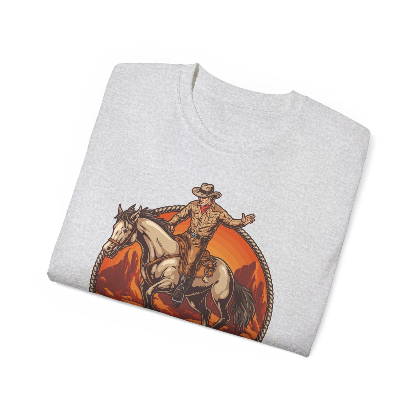 Western Rodeo Cowboy Tee - Fun Casual Shirt for Rodeo Fans, Gift for Country Lovers, Festival Outfit, Everyday Wear, Rodeo Apparel - Rodeo Cowboy - Texas