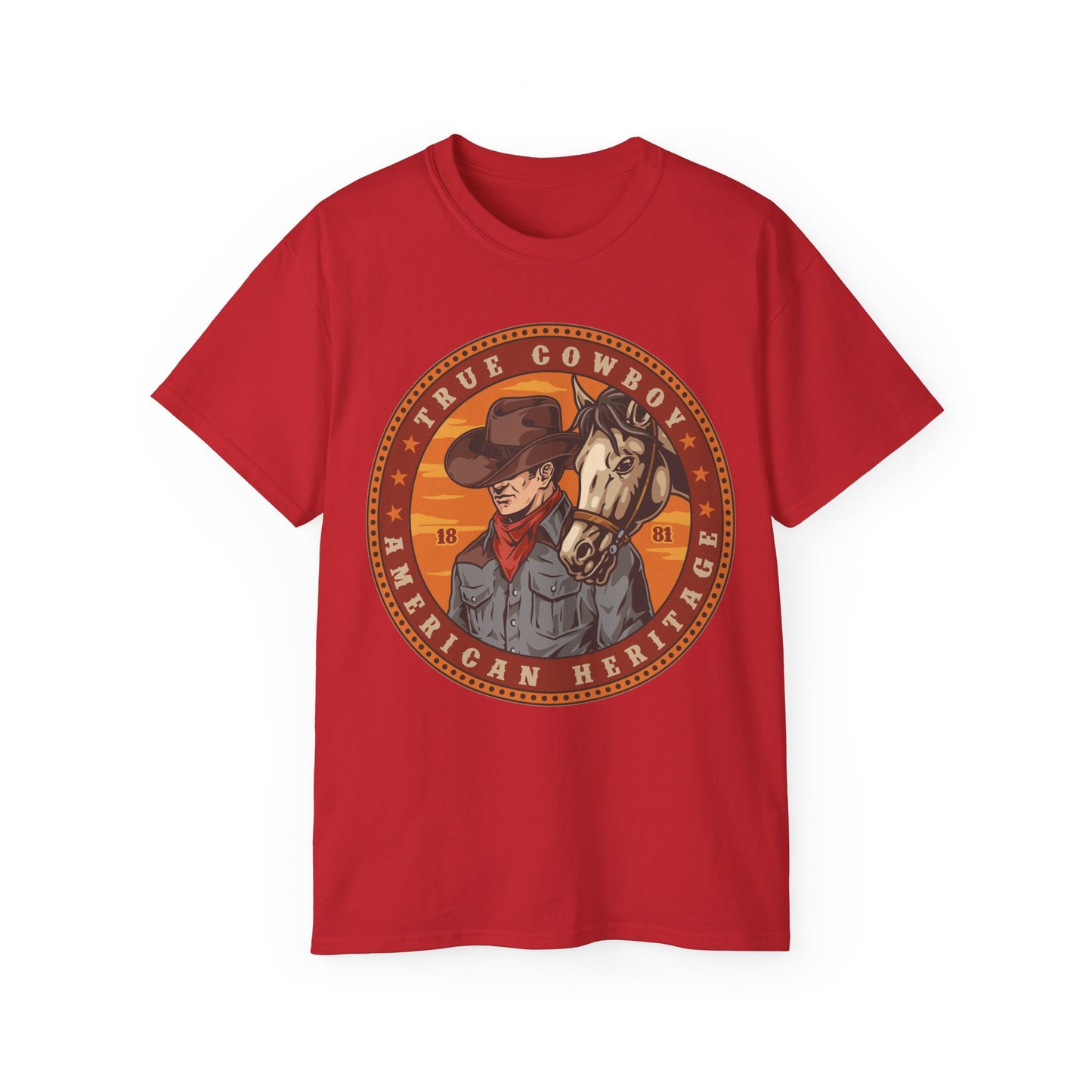 Unisex Ultra Cotton Tee - True Cowboy - American Heritage