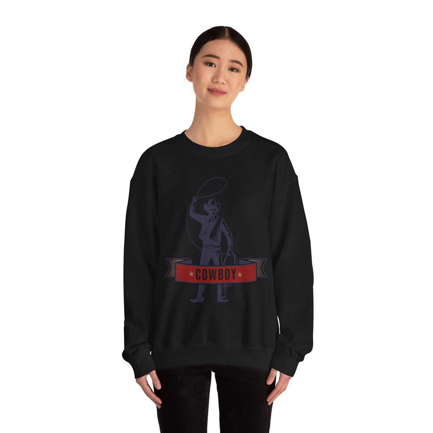 Crewneck Sweatshirt - Cowboy - The Wild West