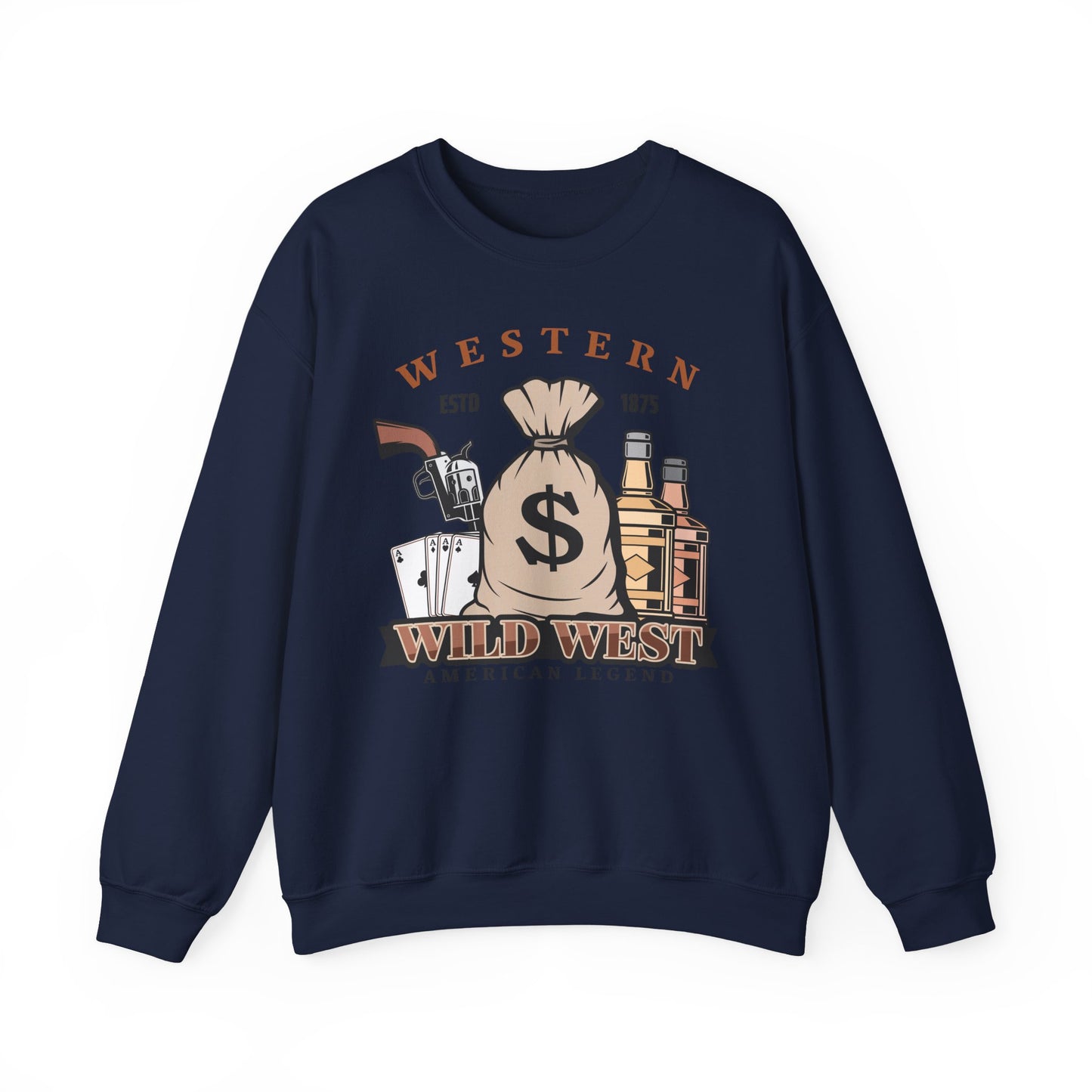 Crewneck Sweatshirt - Western - Wild West - American Legend