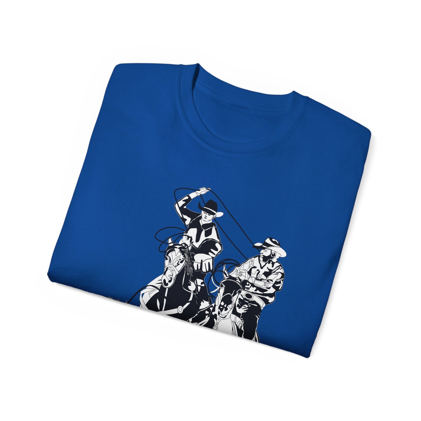 Unisex Ultra Cotton Tee - California Rodeo - Salinas Team Roping - BW