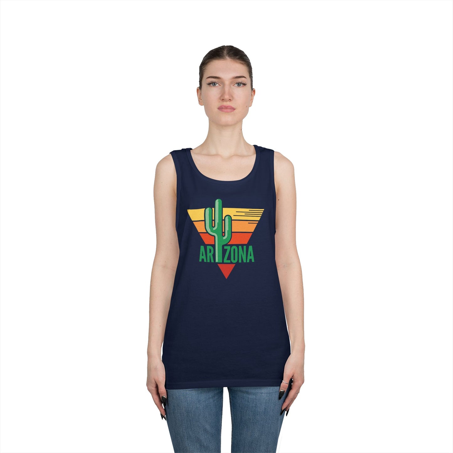 Unisex Heavy Cotton Tank Top - Arizona - Nature Green