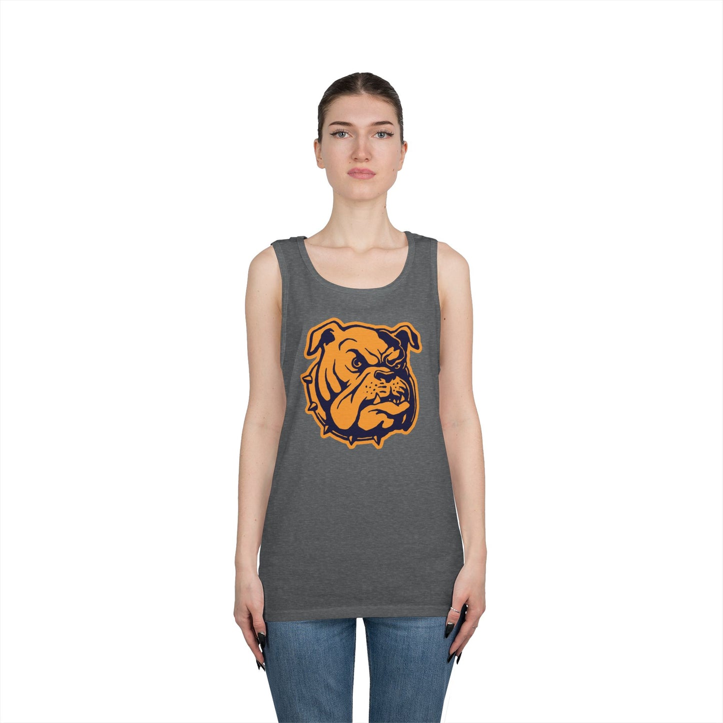 Unisex Heavy Cotton Tank Top - Bulldog Head