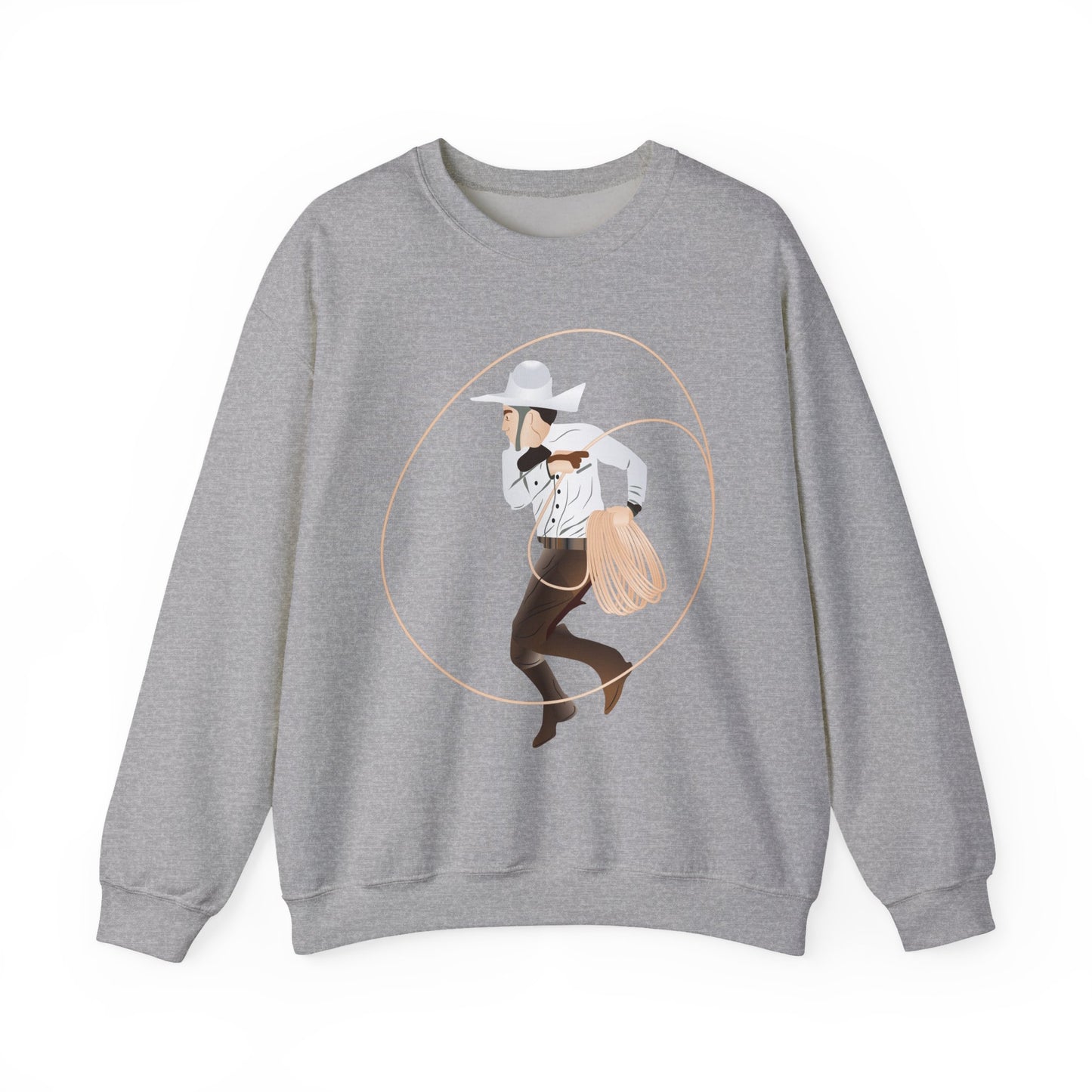 Crewneck Sweatshirt - Rodeo - Mexican Cowboy - Lariat