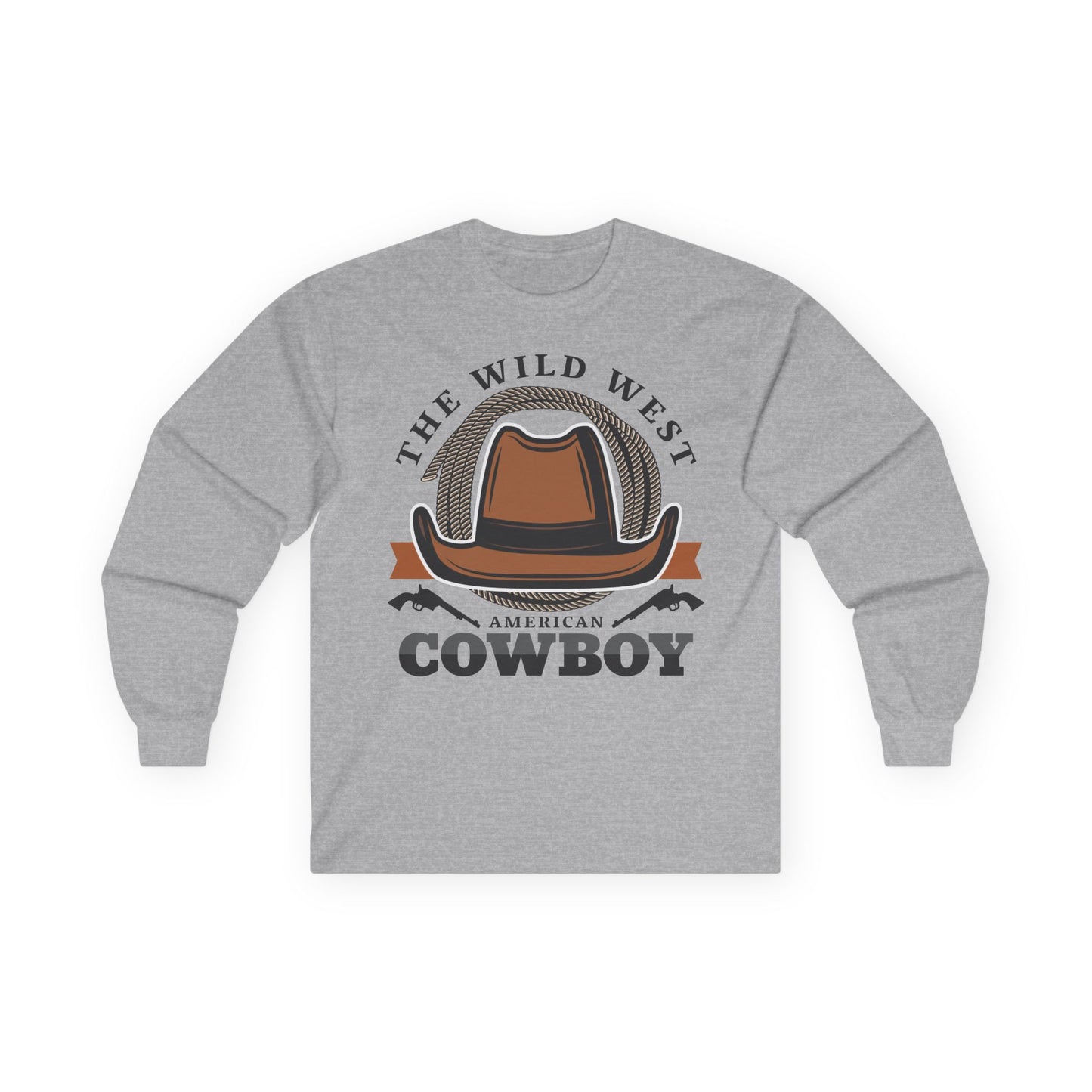 Unisex Ultra Cotton Long Sleeve Tee - The Wild West - American Cowboy