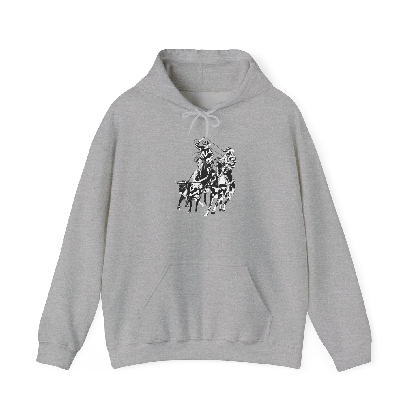Unisex Hoodie - California Rodeo - Salinas Team Roping - BW