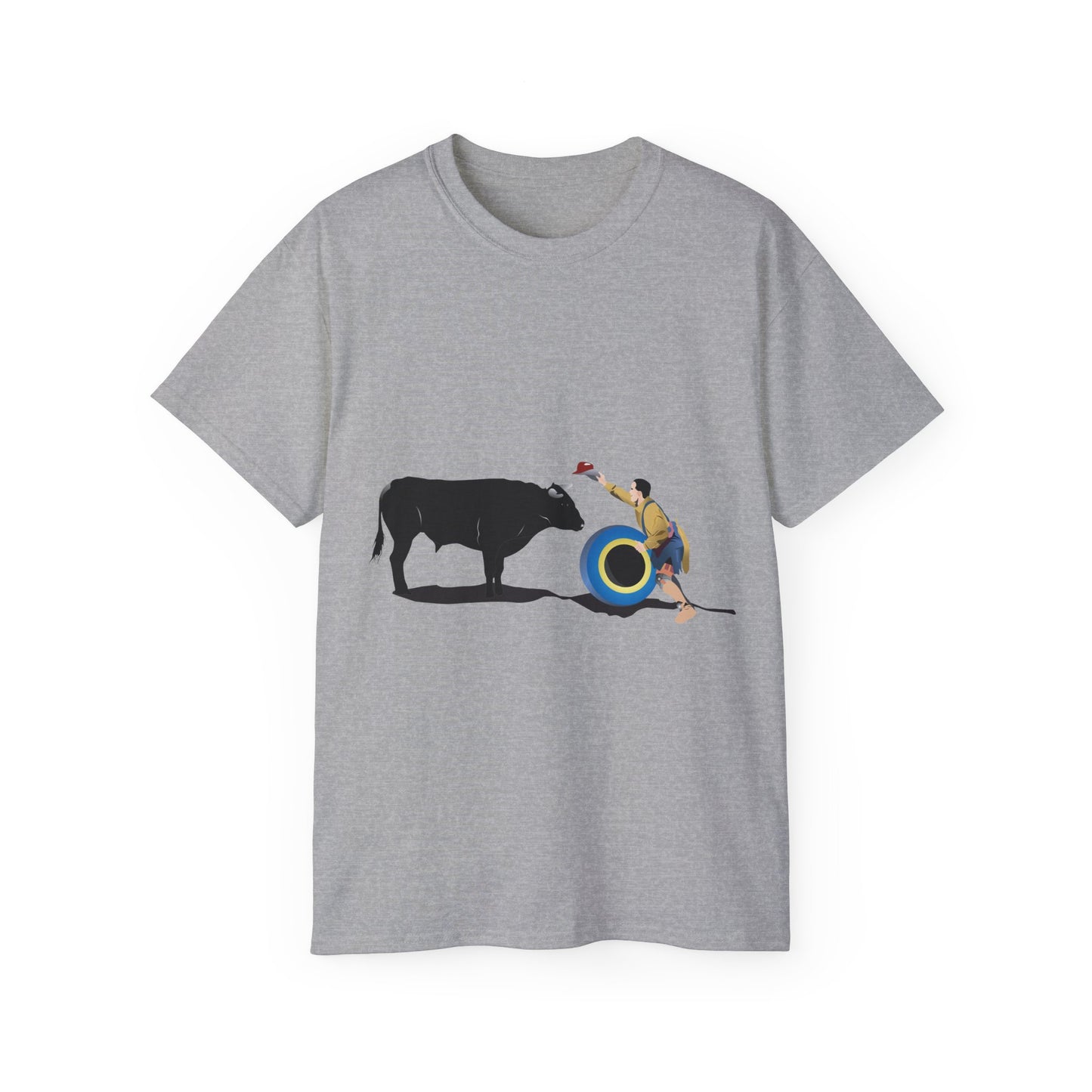 Unisex Ultra Cotton Tee - Clown and Bull