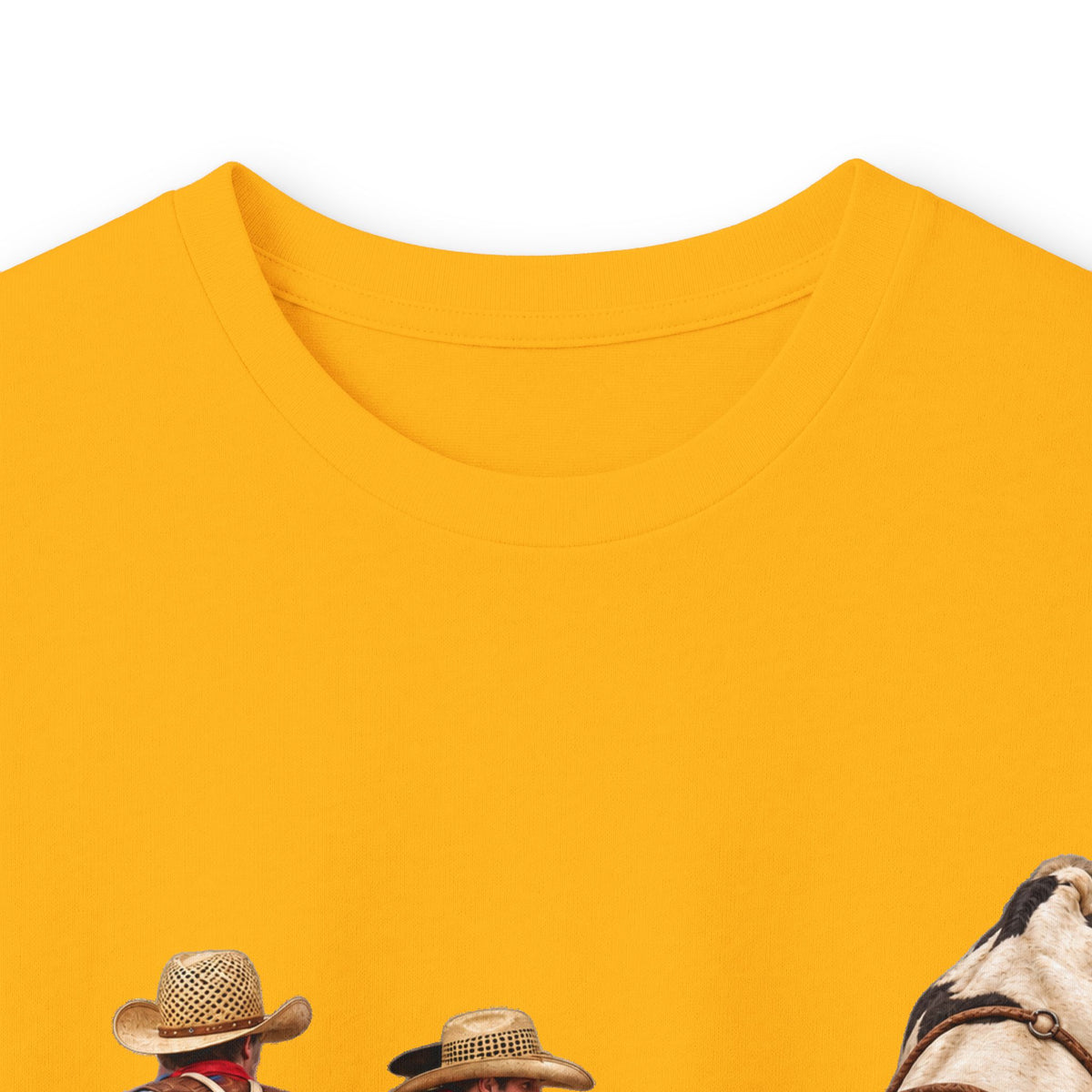 Unisex Ultra Cotton Long Sleeve Tee - Cowboys - Clowns and Bull - without Text - 3D Transparent