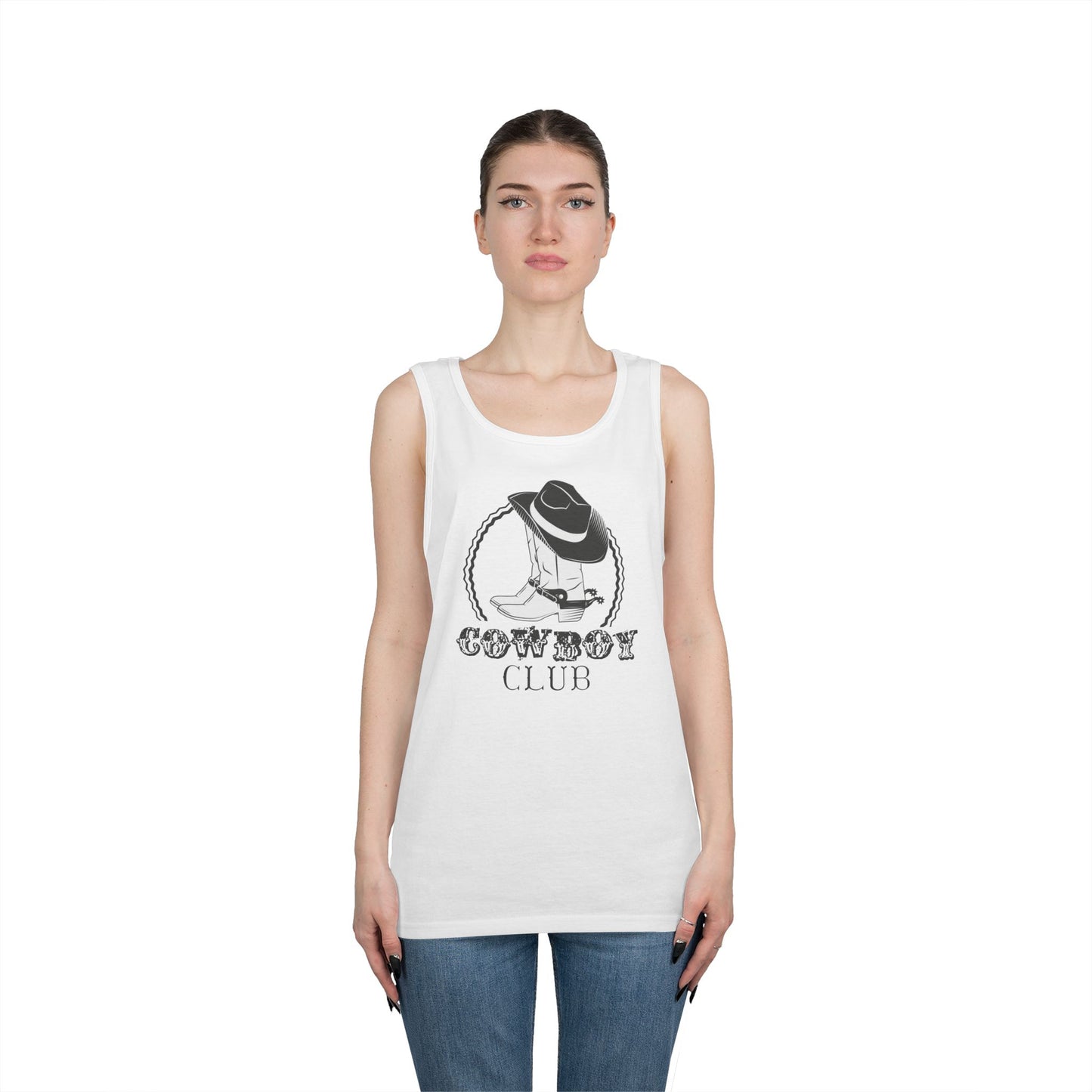 Unisex Heavy Cotton Tank Top - Cowboy Club
