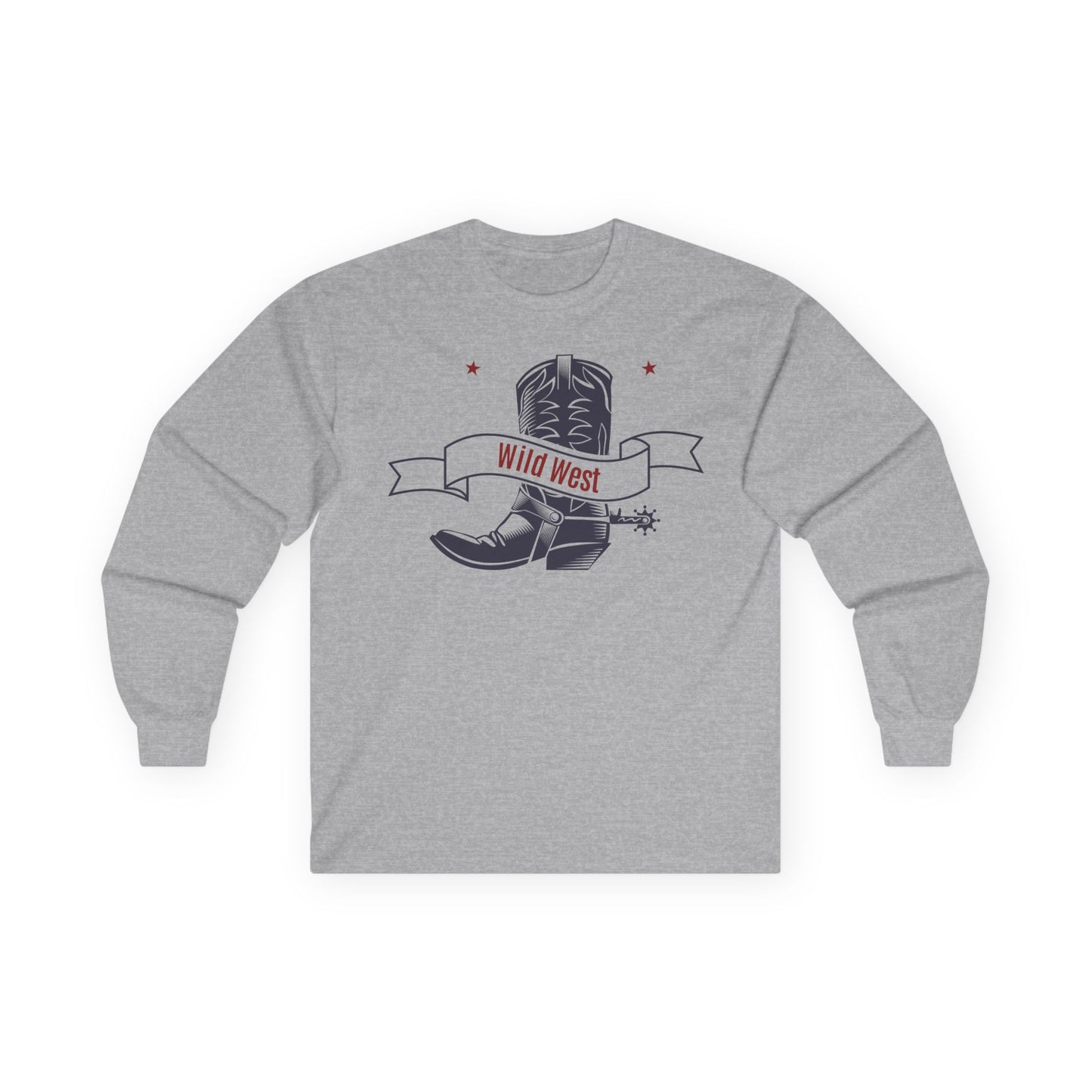 Unisex Ultra Cotton Long Sleeve Tee - Cowboy - Wild West