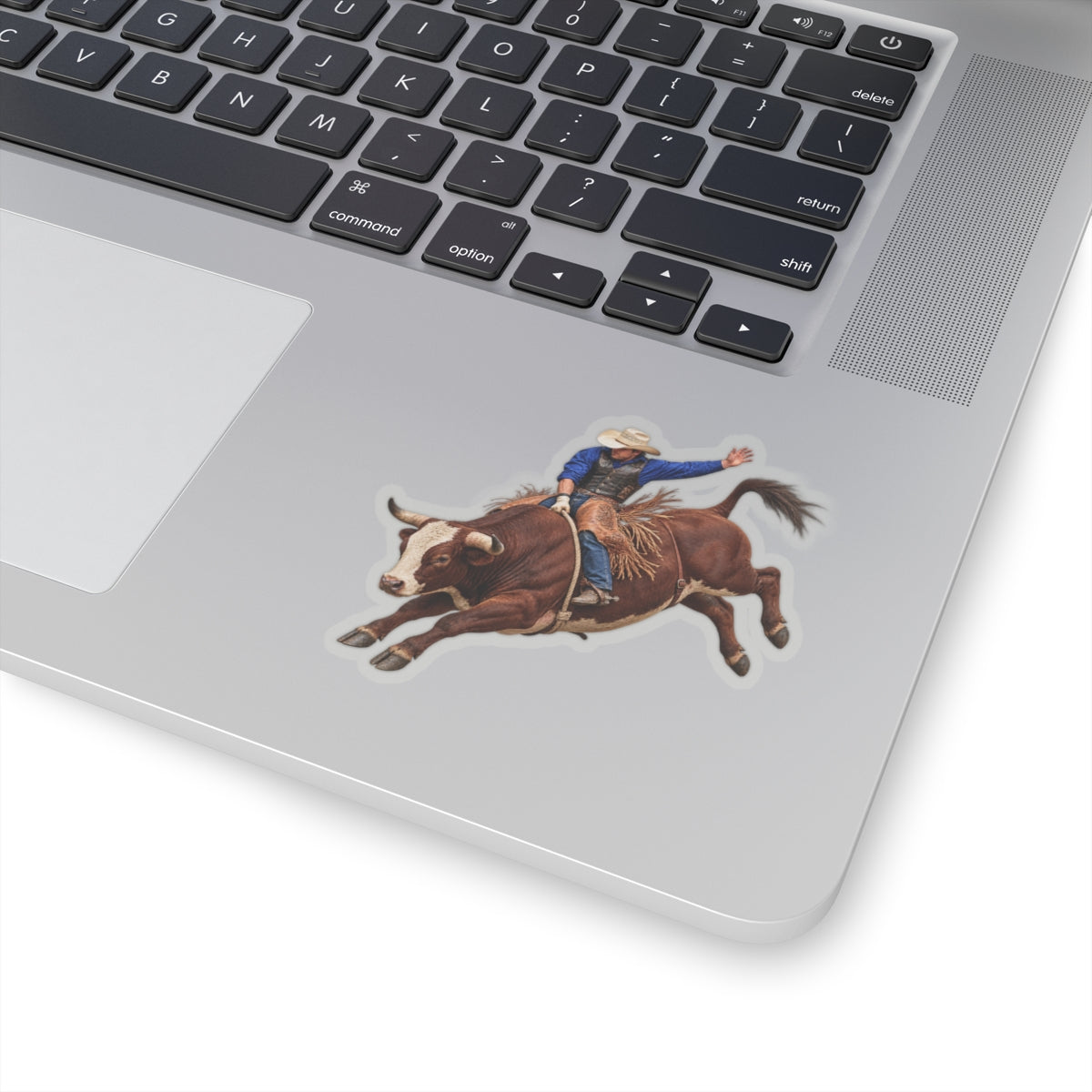 Kiss-Cut Stickers - Cowboys - Bull Rider - Mid Ride - without Text - 3D Transparent