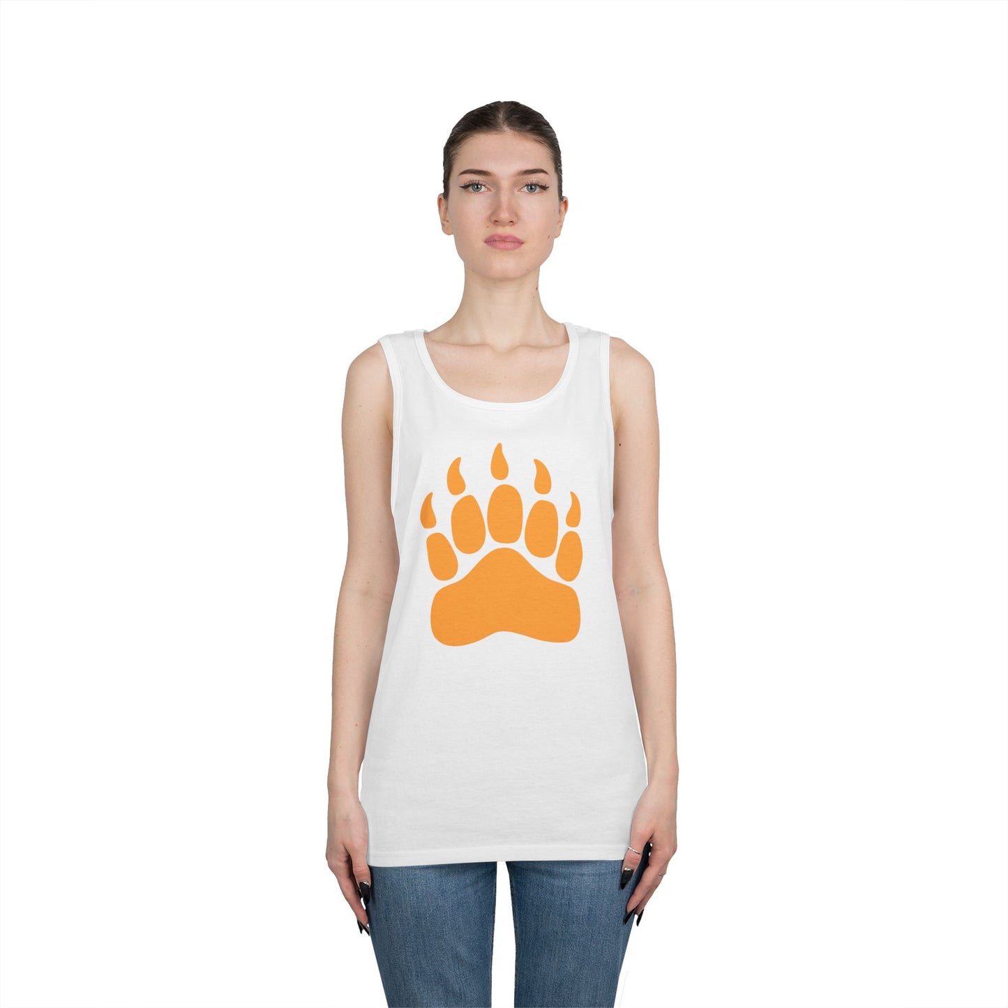 Unisex Heavy Cotton Tank Top - Bear Paw