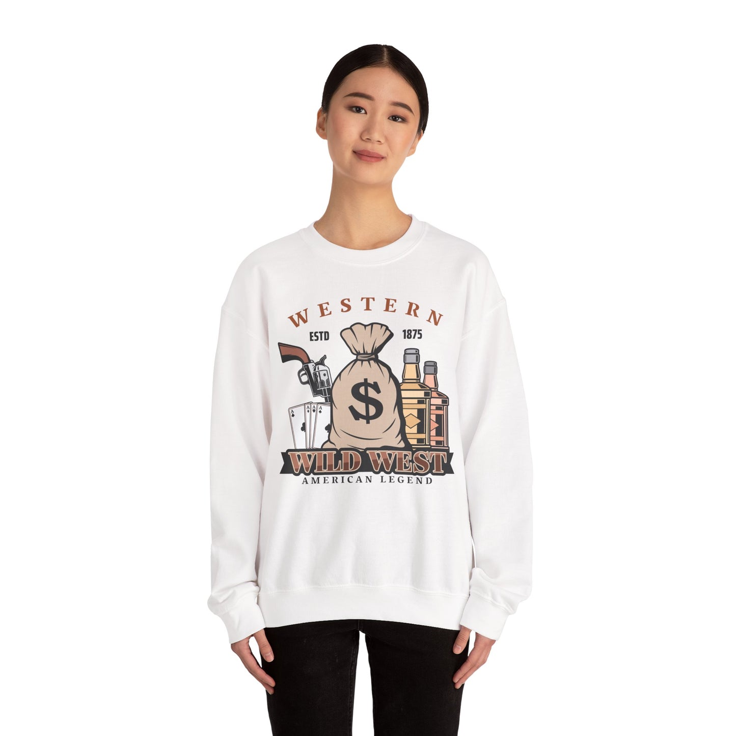Crewneck Sweatshirt - Western - Wild West - American Legend