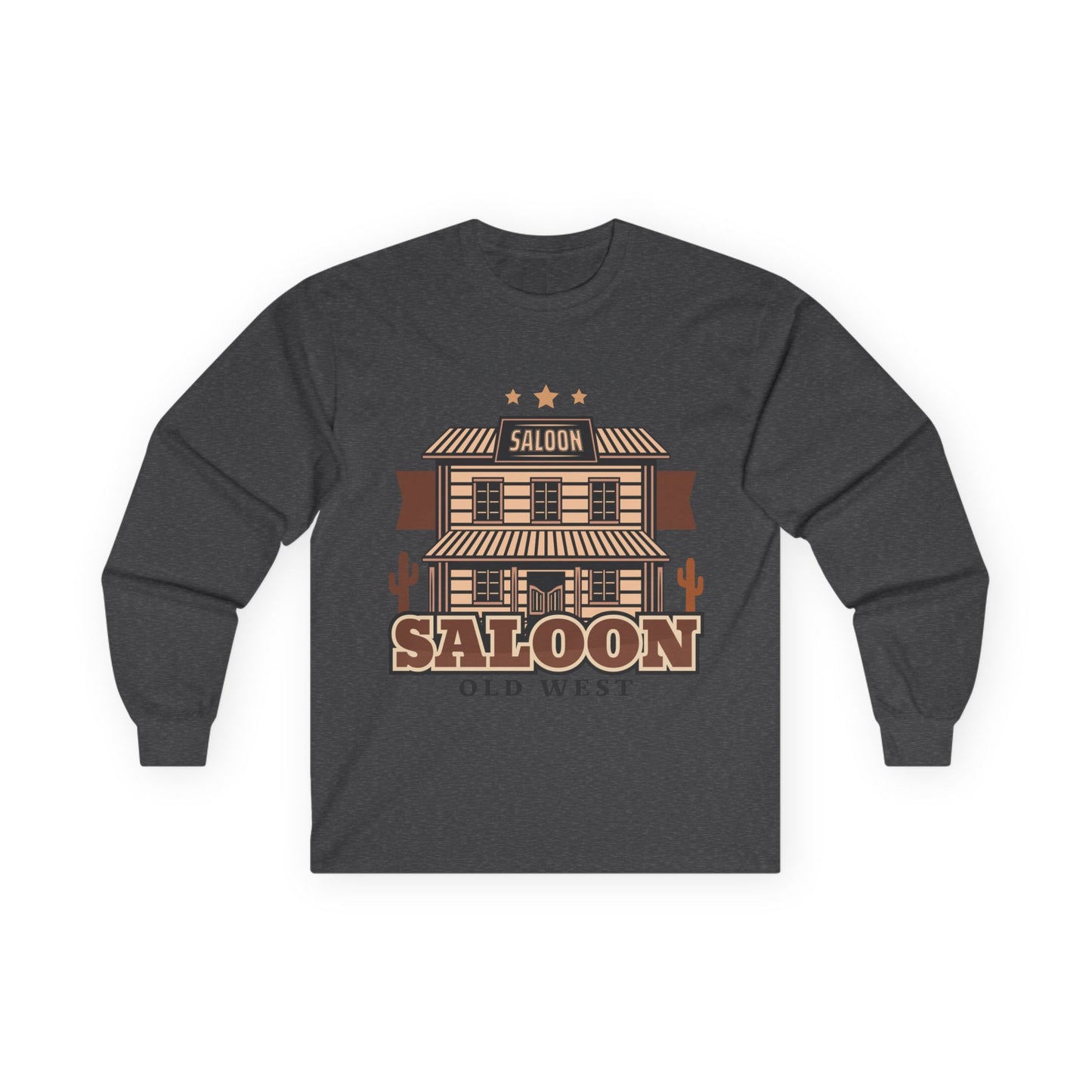 Unisex Ultra Cotton Long Sleeve Tee - American Cowboy - Saloon - Wild West