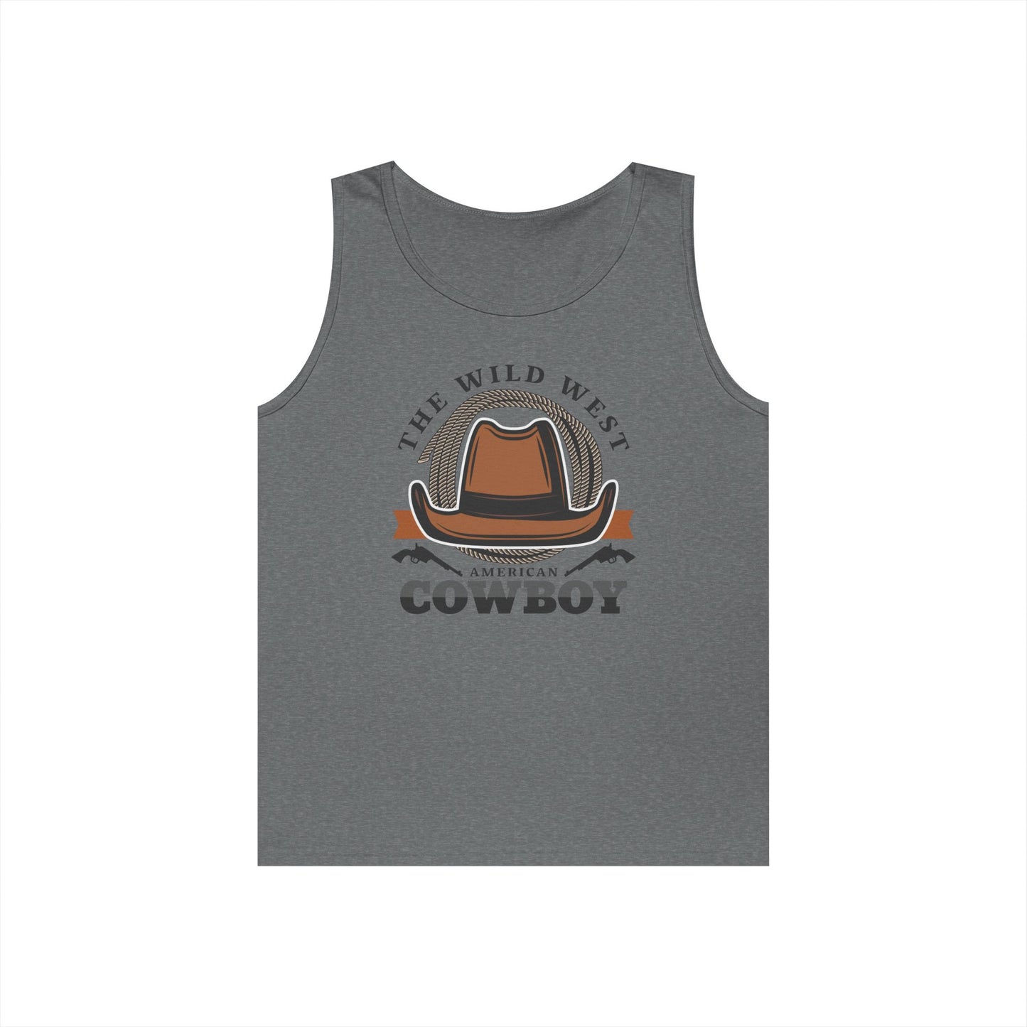 Unisex Heavy Cotton Tank Top - The Wild West - American Cowboy