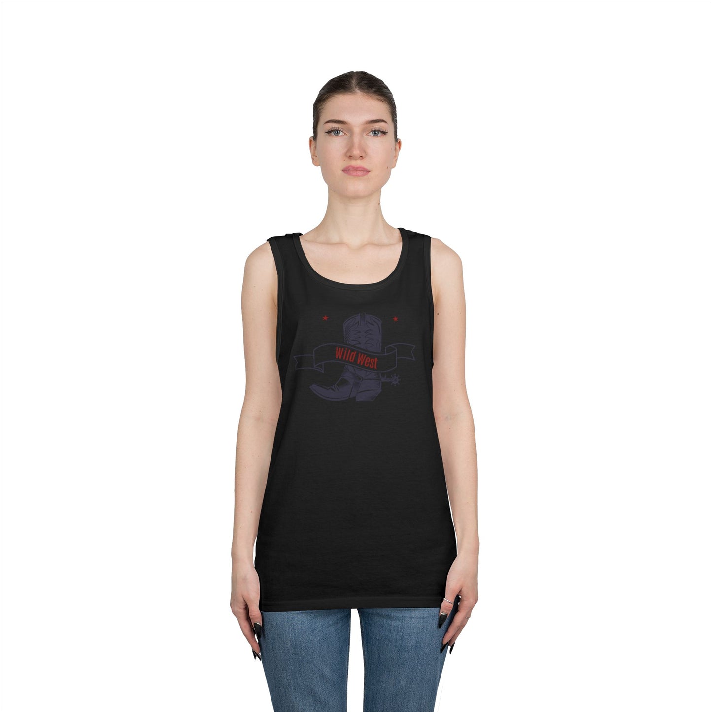 Unisex Heavy Cotton Tank Top - Cowboy - Wild West