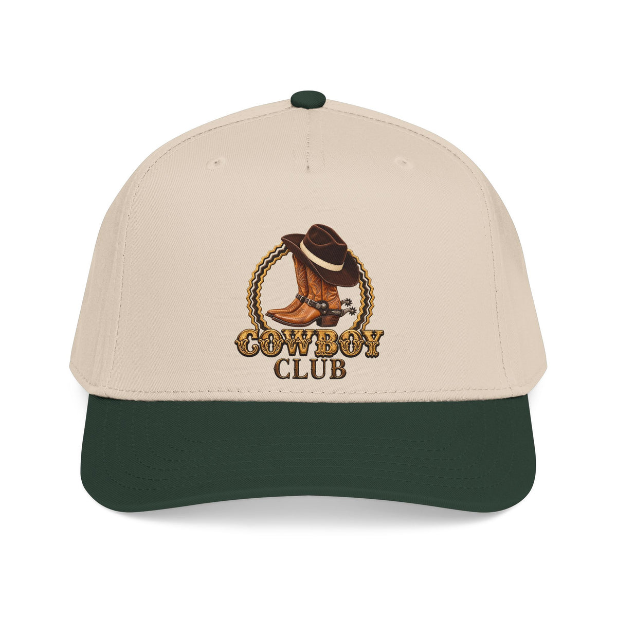 Mid Profile Baseball Cap — Cowboys - Cowboy Club - Color - 3D Transparent