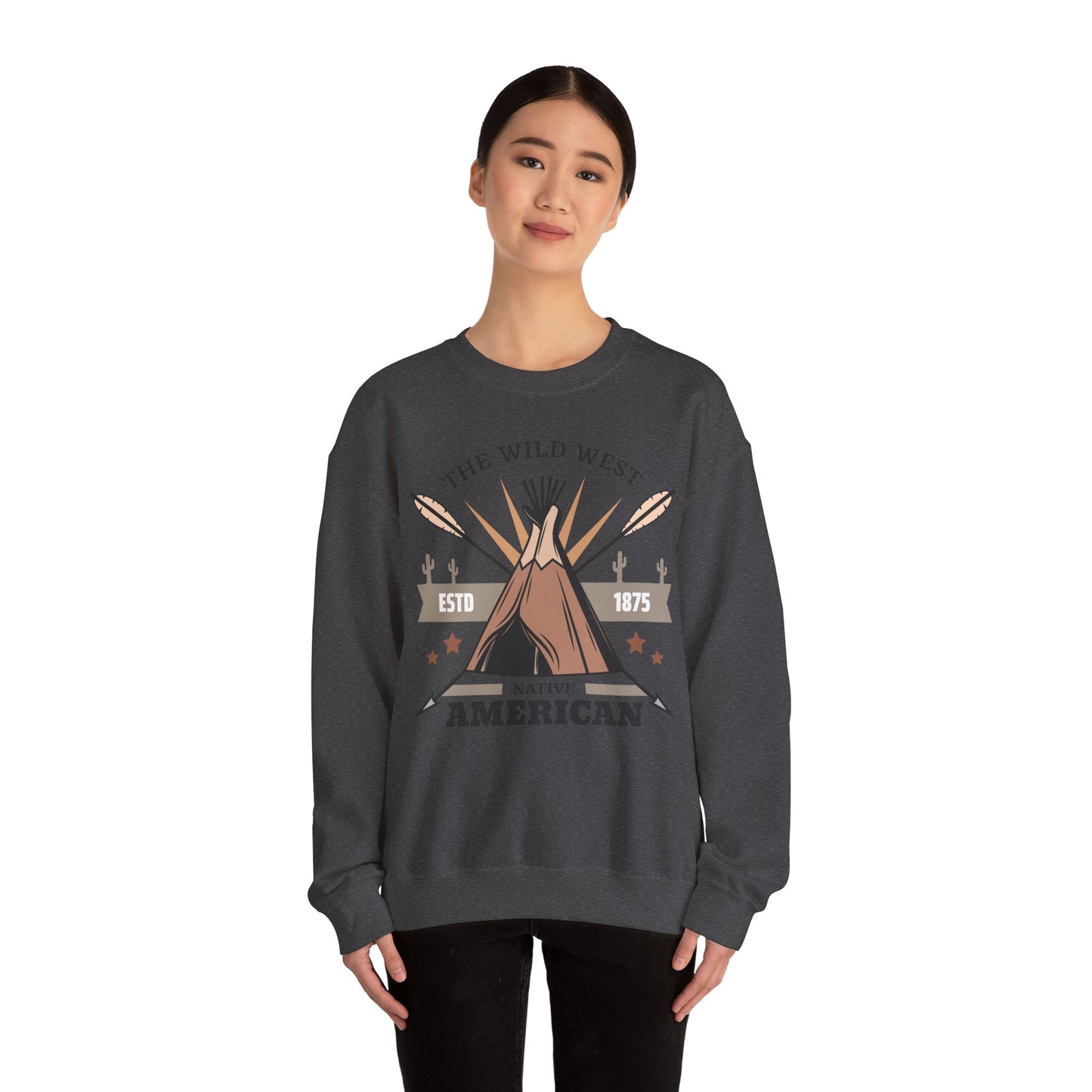 Crewneck Sweatshirt - The Wild West - Native American