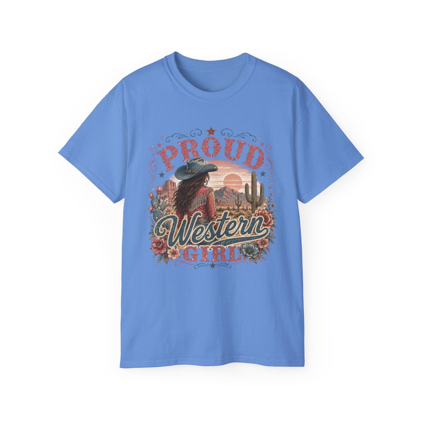 T-Shirt - Proud western girl in the desert