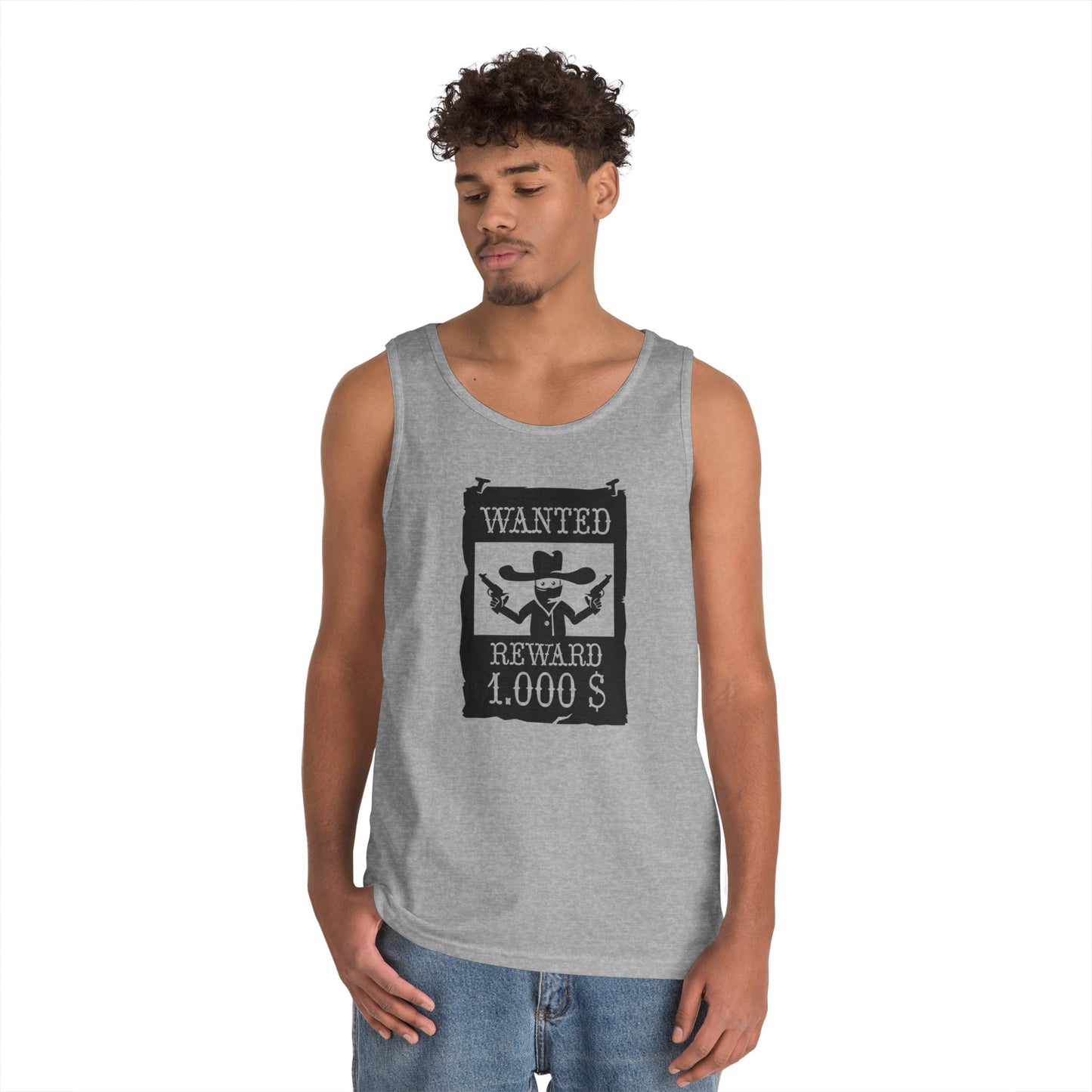 Unisex Heavy Cotton Tank Top - Wanted Poster X 300