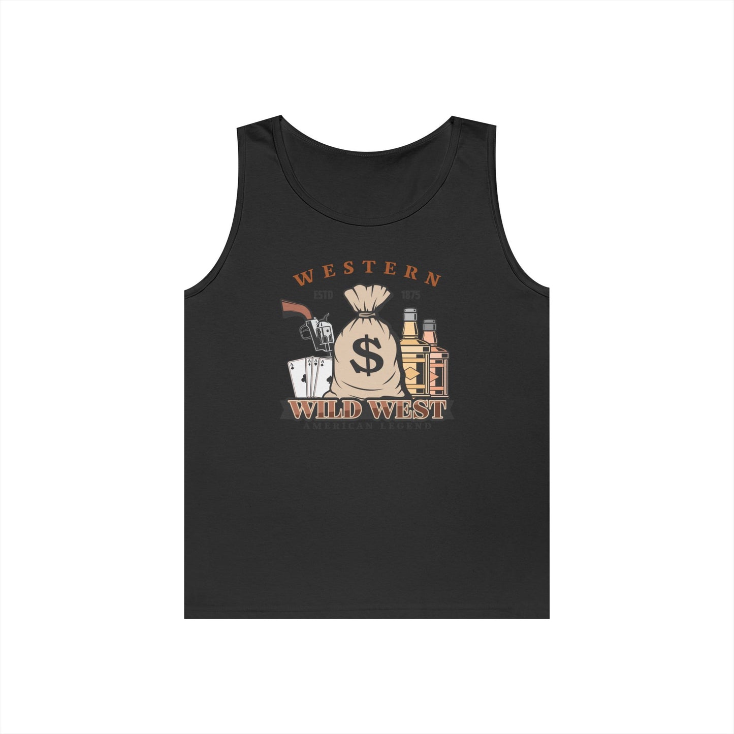 Unisex Heavy Cotton Tank Top - Western - Wild West - American Legend