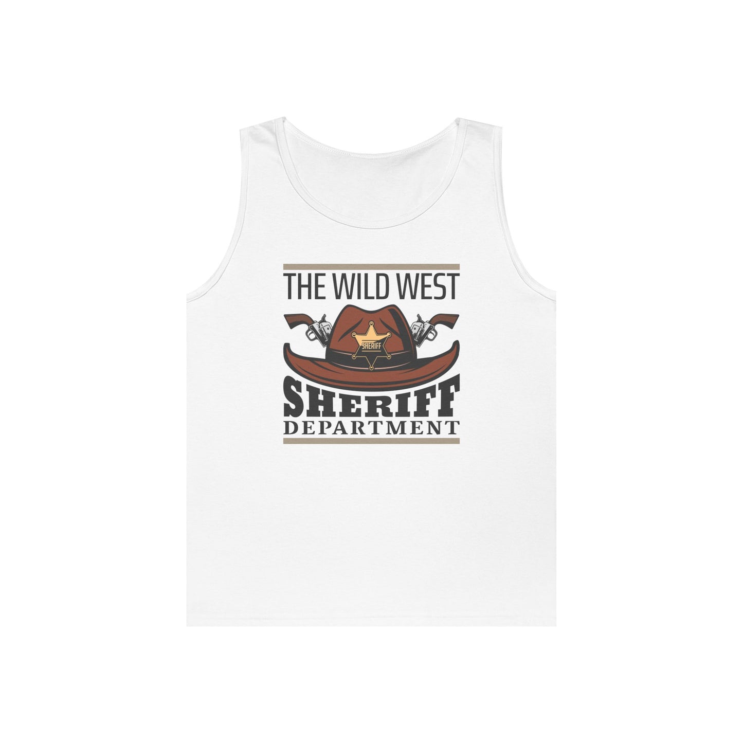 Unisex Heavy Cotton Tank Top - The Wild West - Sheriff Department