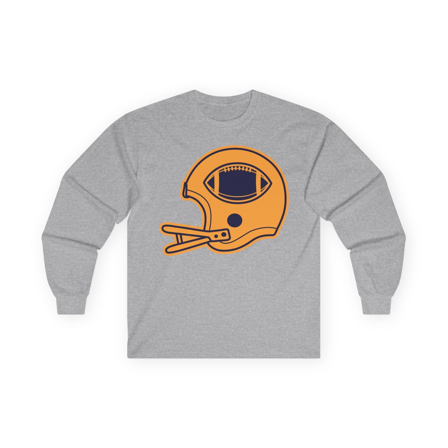 Unisex Ultra Cotton Long Sleeve Tee - Football Helmet