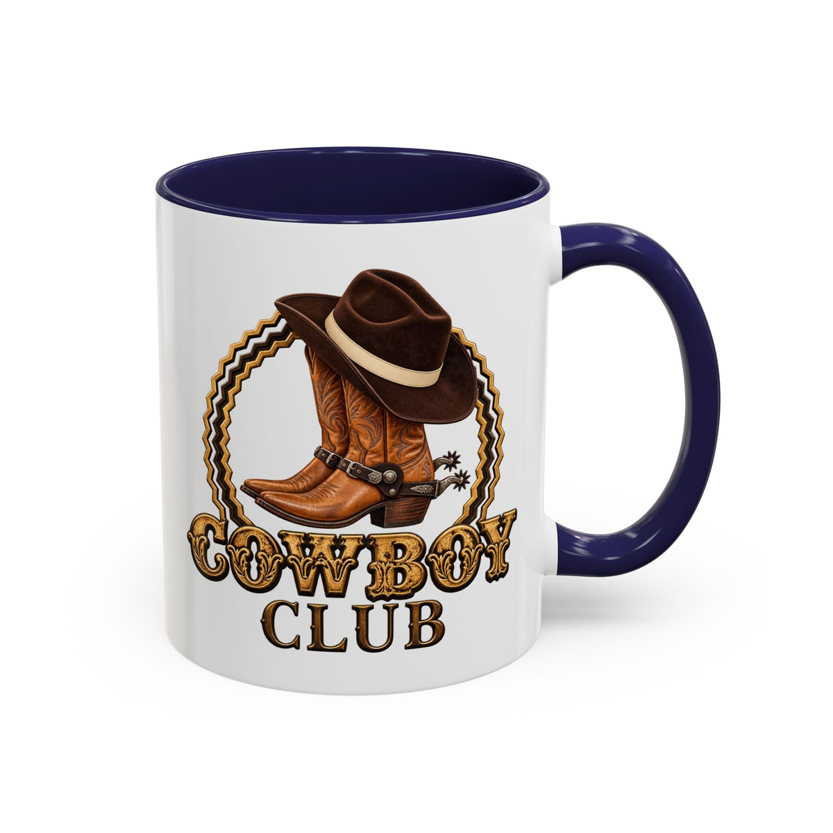 Accent Coffee Mug (11, 15oz) - Cowboys - Cowboy Club - Color - 3D Transparent