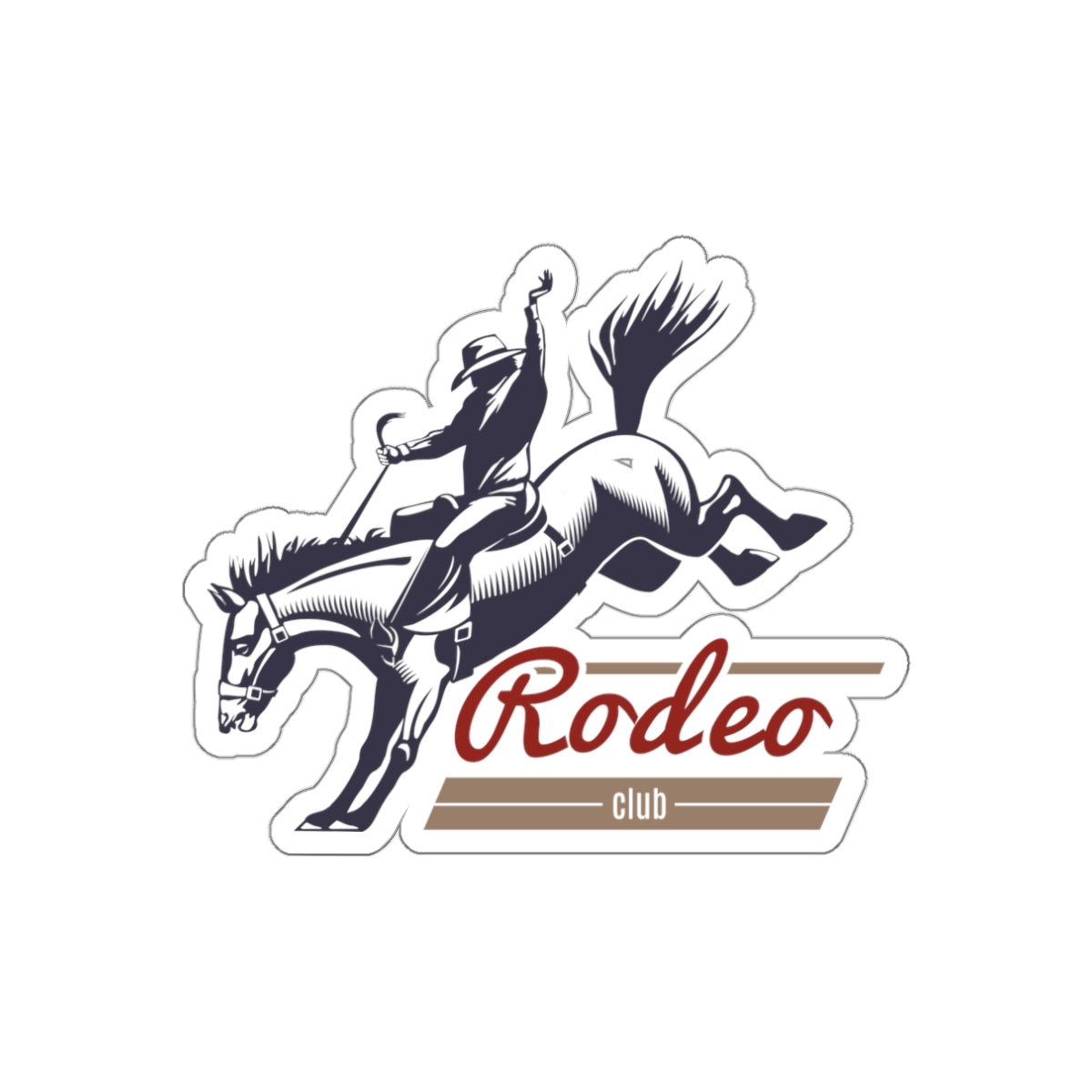 Die-cut stickers - Western Cowboy - Rodeo Club