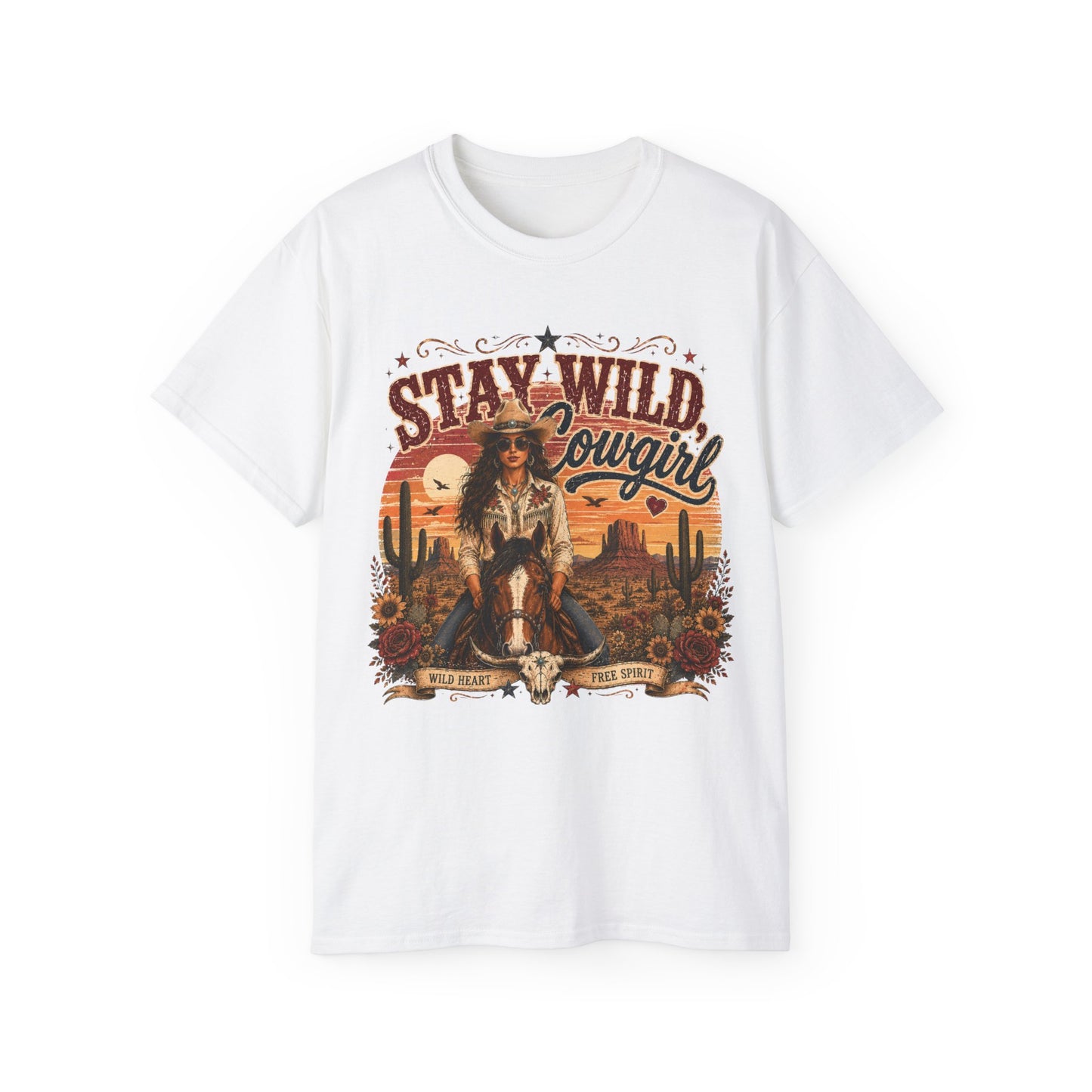 T-Shirt - Stay Wild, Cowgirl - V1