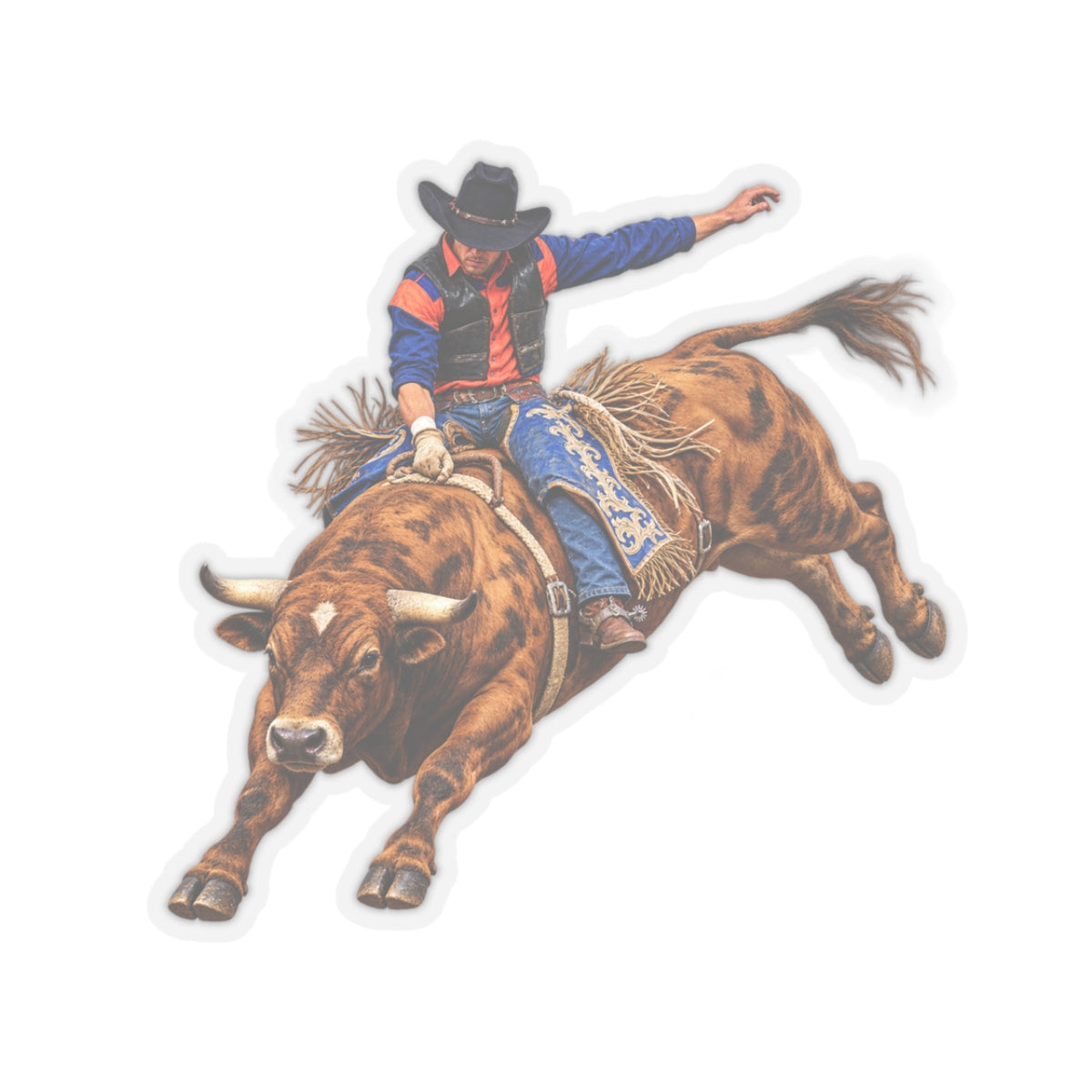 Kiss-Cut Stickers - Cowboy - Rodeo - 3D