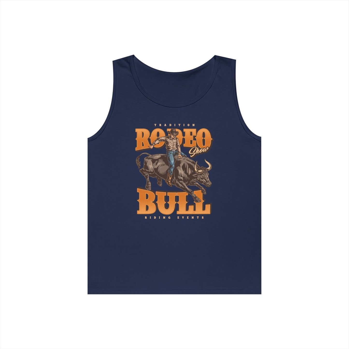 Unisex Heavy Cotton Tank Top - Tradition Rodeo Show - Bull Riding Events