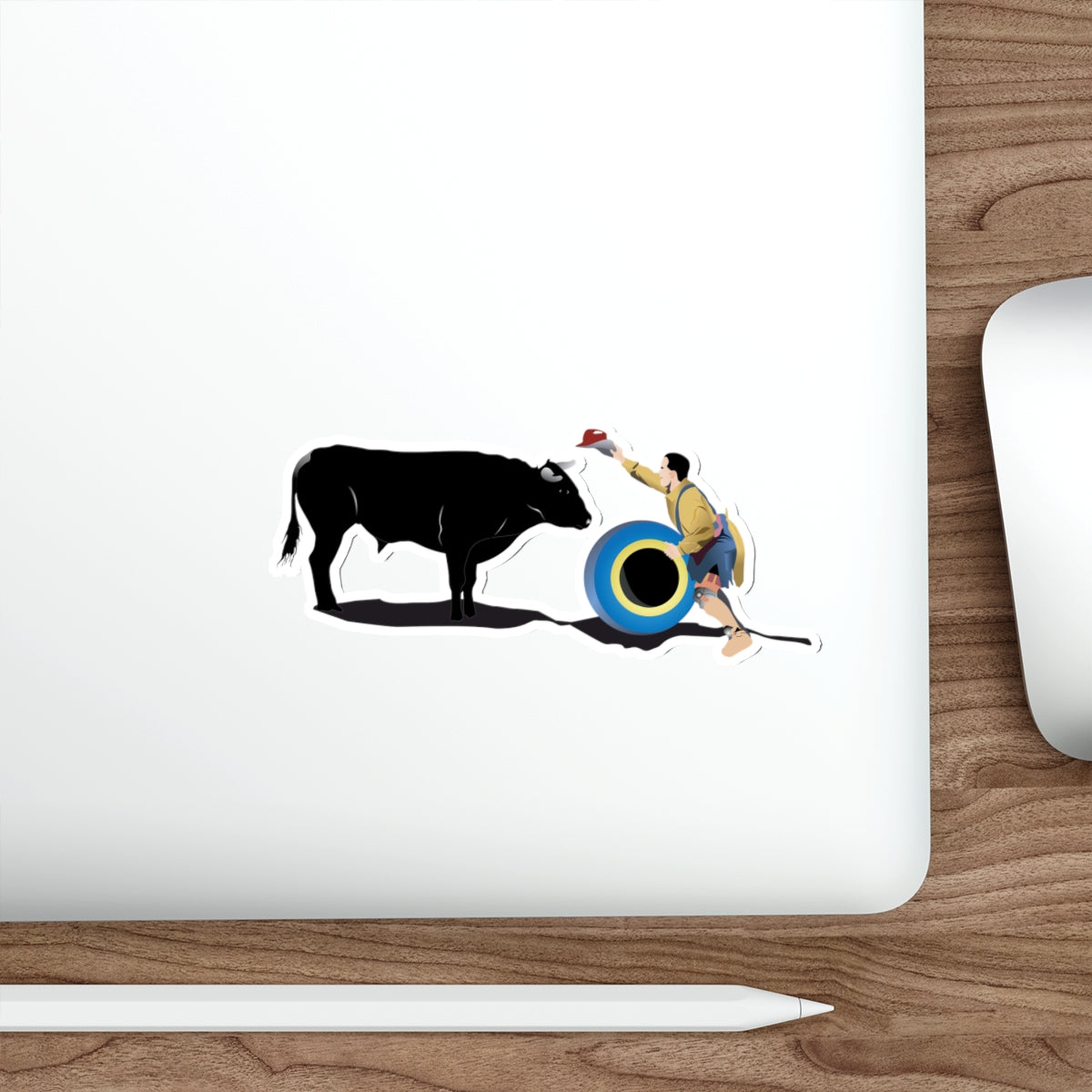 Die-cut stickers - Clown and Bull