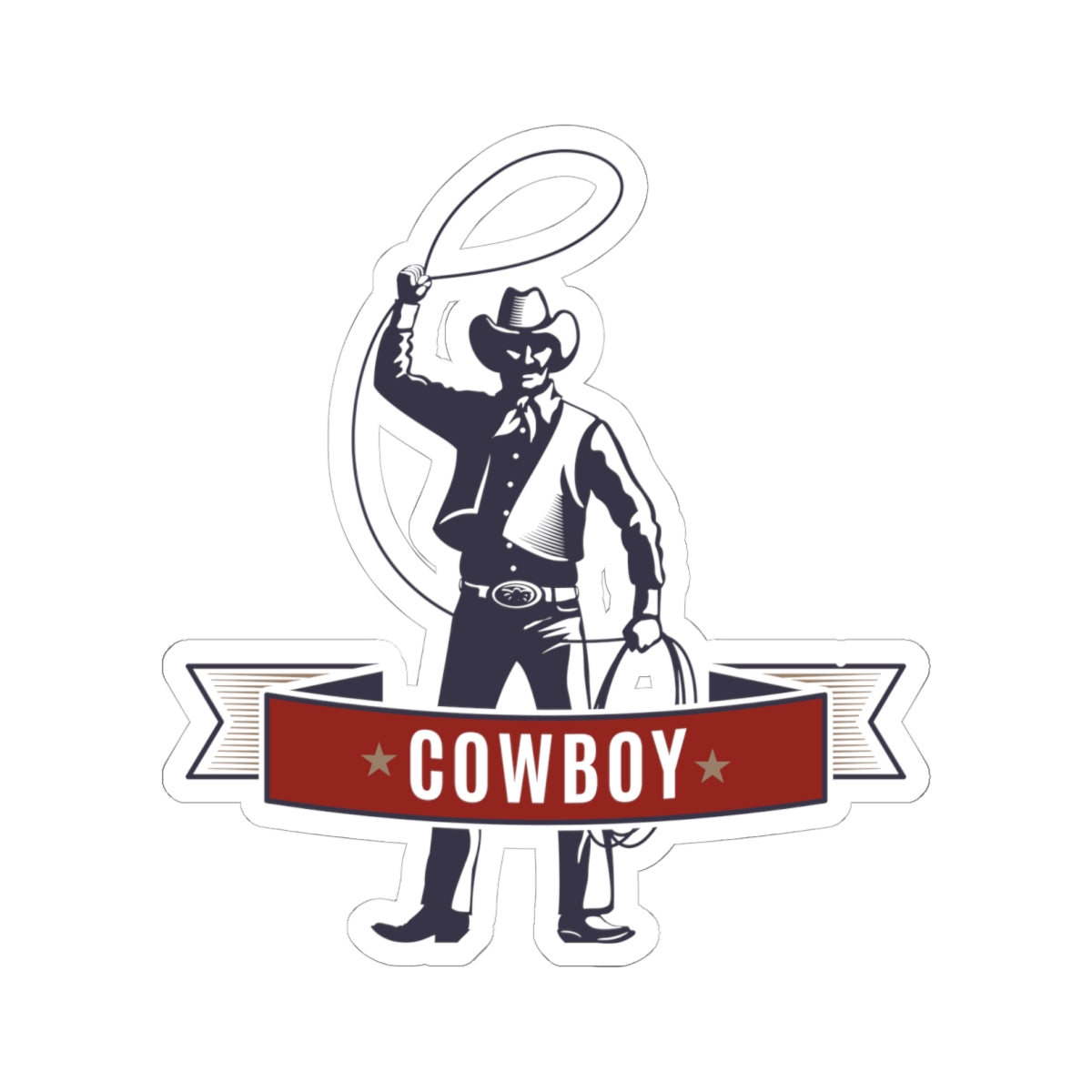 Kiss-Cut Stickers - Cowboy - The Wild West