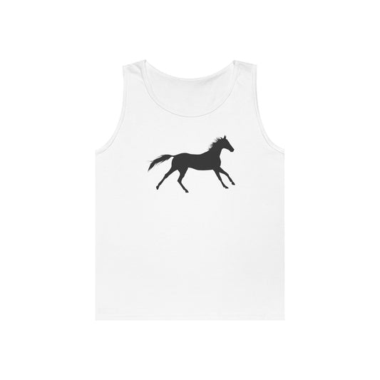 Unisex Heavy Cotton Tank Top - Wild Horse - Running X 300