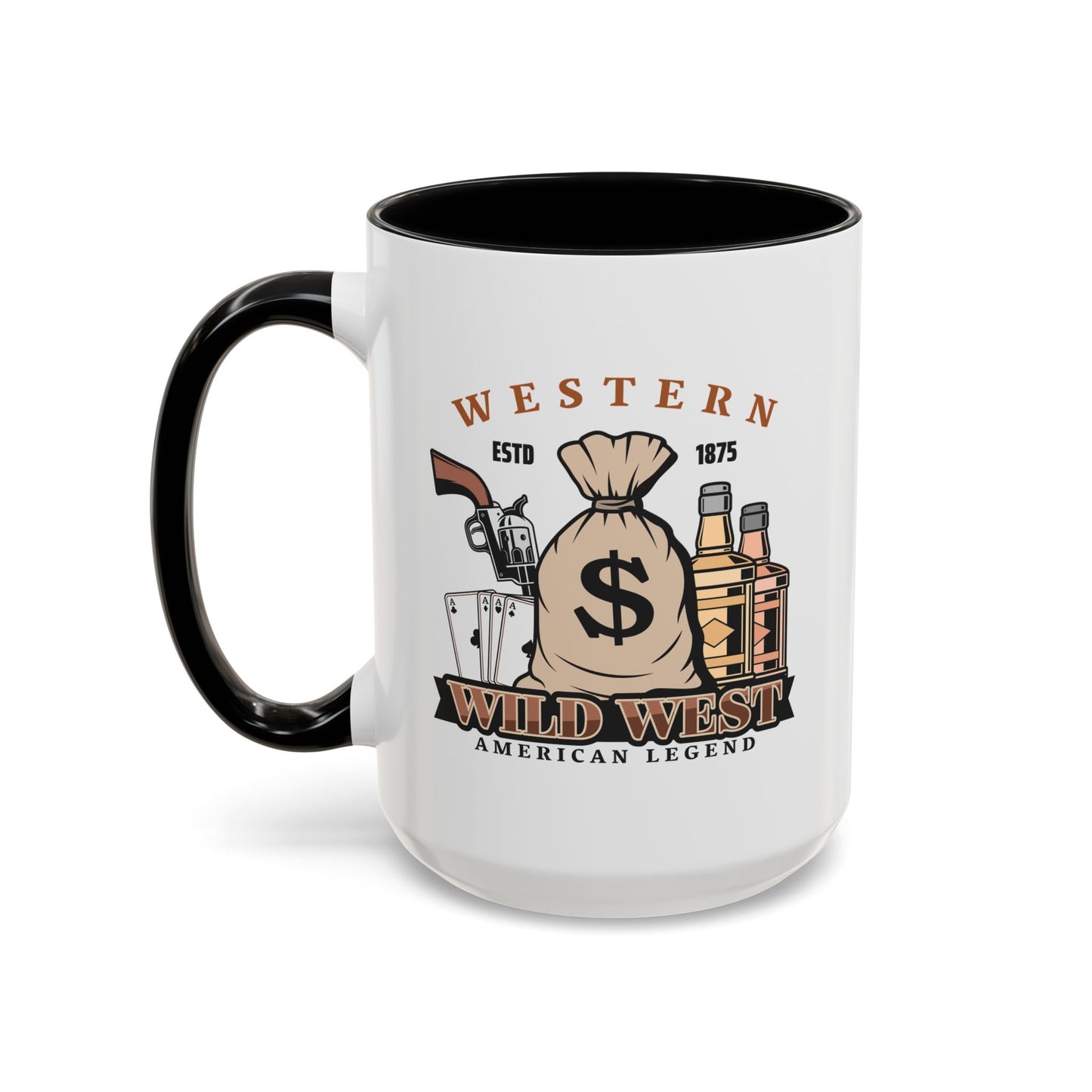Accent Coffee Mug (11, 15oz) - Western - Wild West - American Legend