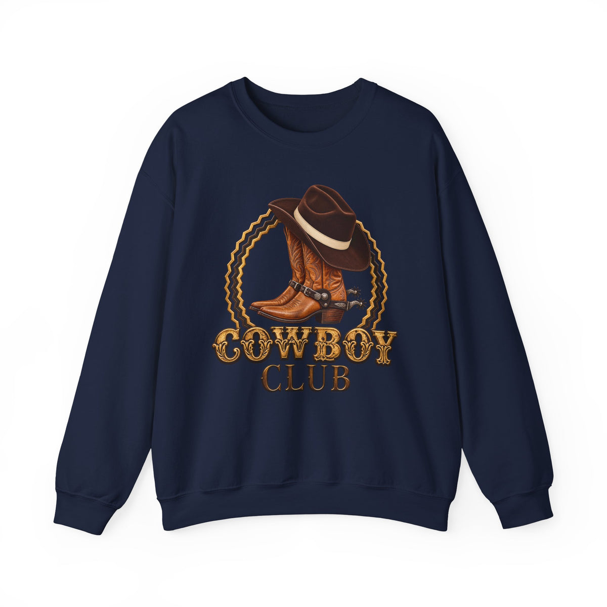 Crewneck Sweatshirt - Cowboys - Cowboy Club - Color - 3D Transparent