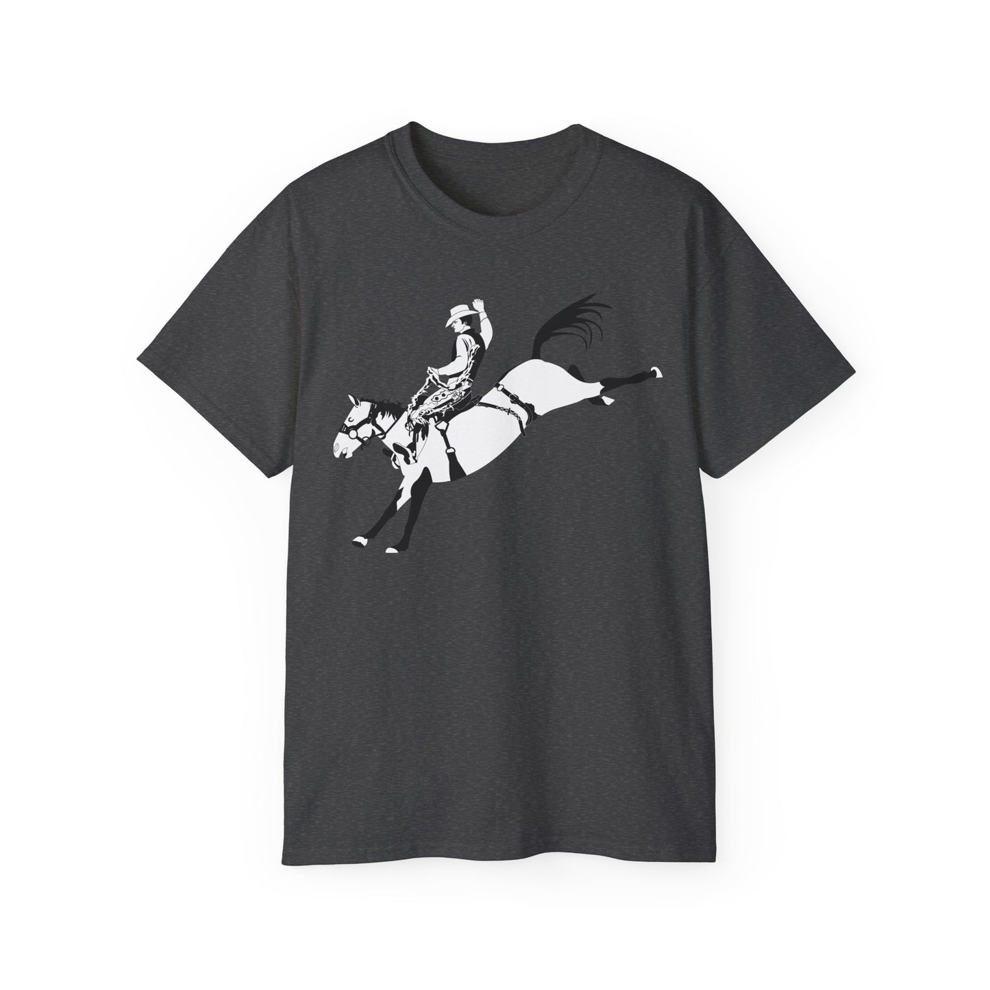 Unisex Ultra Cotton Tee - Cowboy - Bronco Buster - BW