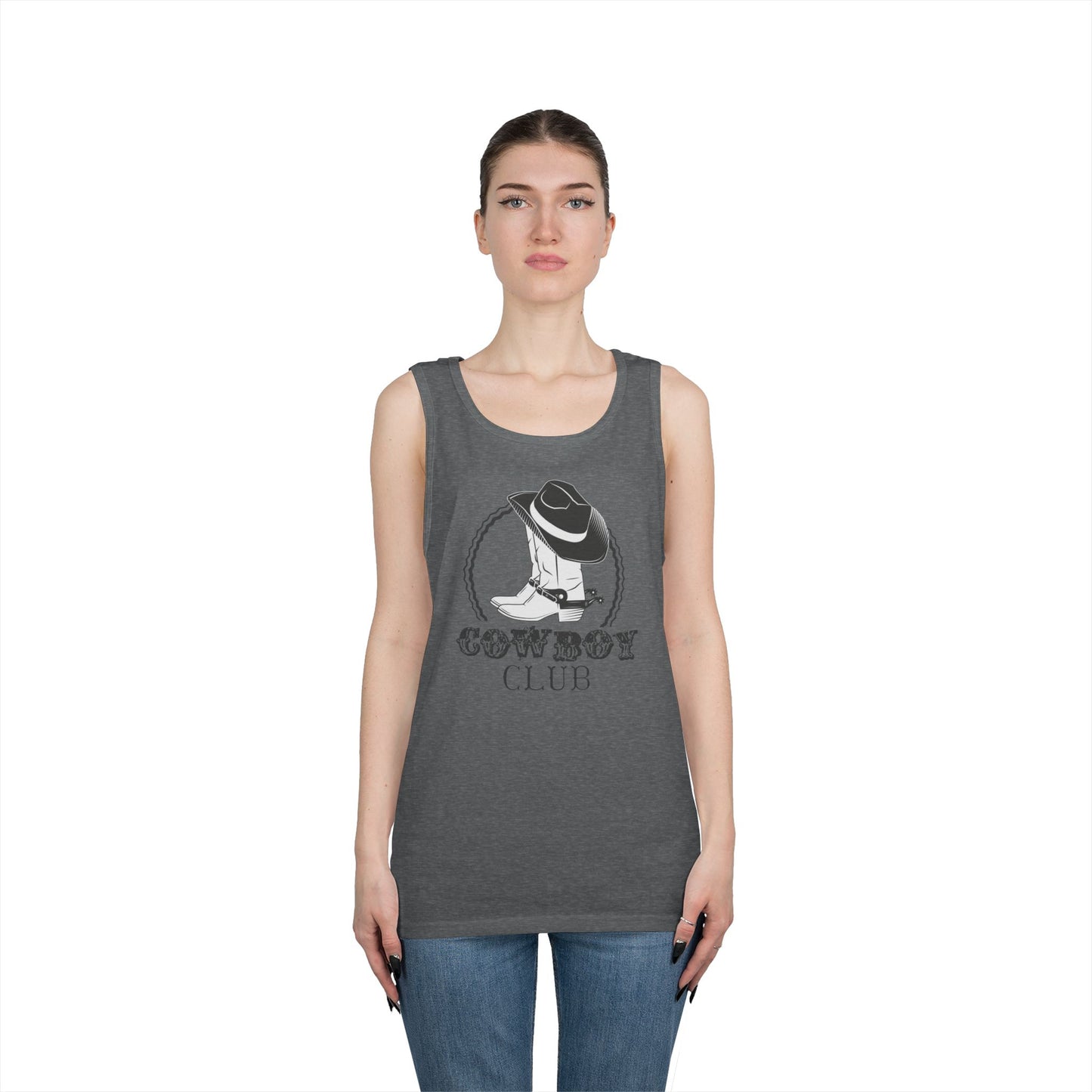 Unisex Heavy Cotton Tank Top - Cowboy Club