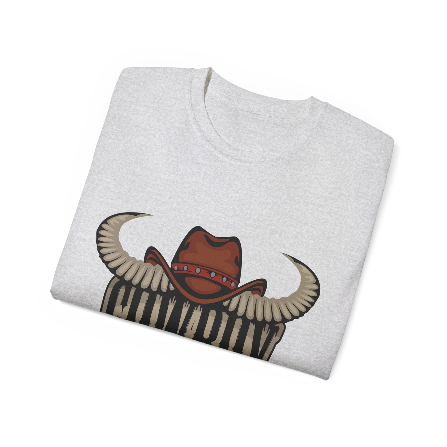 Unisex Ultra Cotton Tee - Cowboy Rodeo - Horn